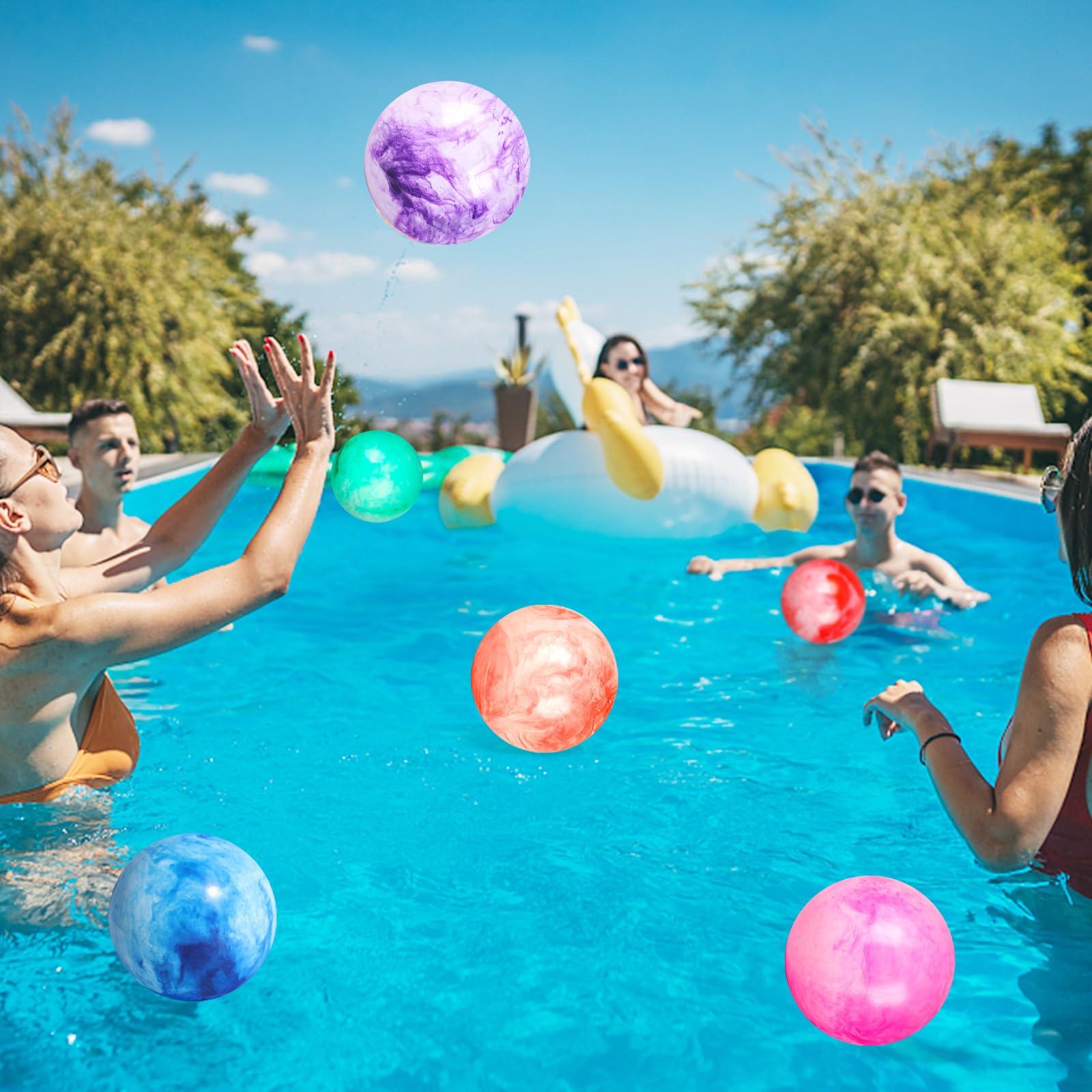 FUTUREPLUSX 6PCS Inflatable Playground Balls, 8.7 Inches Kickball Dodge Ball with Pump, for Kids Indoor and Outdoor Play, Party Favors - Image 4