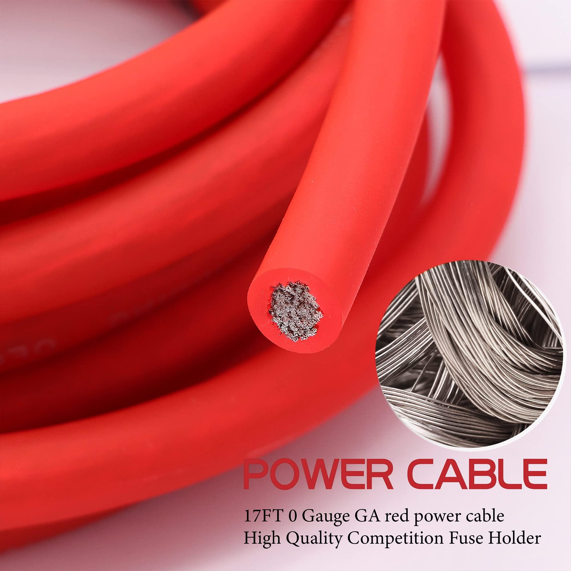 0 Gauge Amp Wiring Kit,3000 Watt Amplifier Sub Installation Kit Make Connections and Brings Power to Your Radio,Subwoofers and Speakers - Image 4