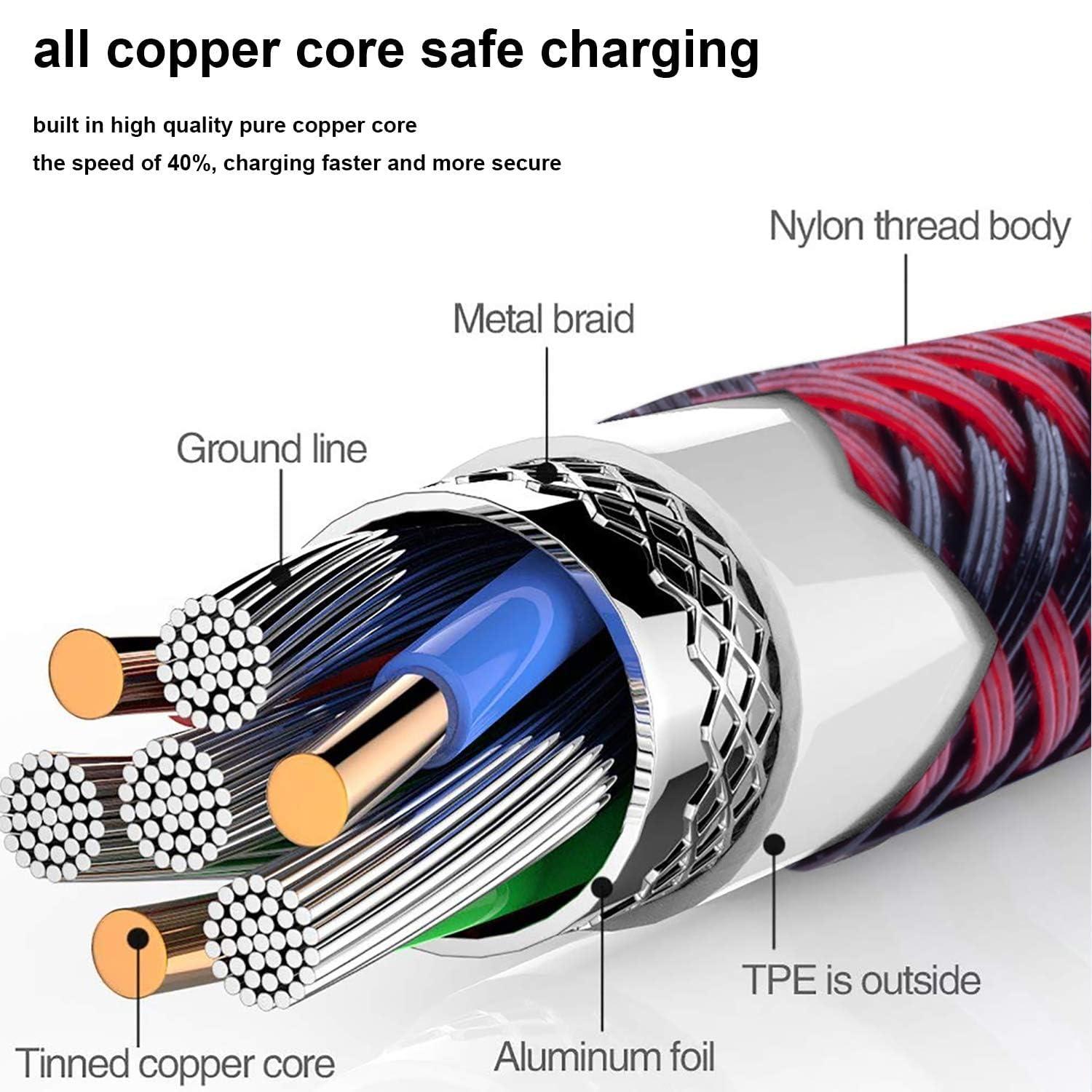 2Pack for iPhone Charger Cable 10 Ft,Long Lightning for Apple Charging Cord 10ft for iPhone 14/13/12/11 Pro/X/Xs Max/XR/8 Plus/7/6/5/SE,for IPad USB Charge Wire 10 Foot - Image 5