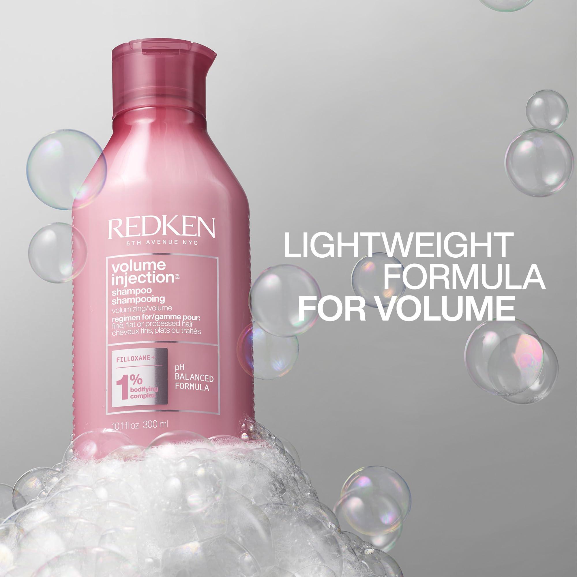 Redken Volume Injection Shampoo For Fine Hair - Adds Lift & Body, Volumizing & Detangling Without Weighing Down, Paraben Free - Image 6