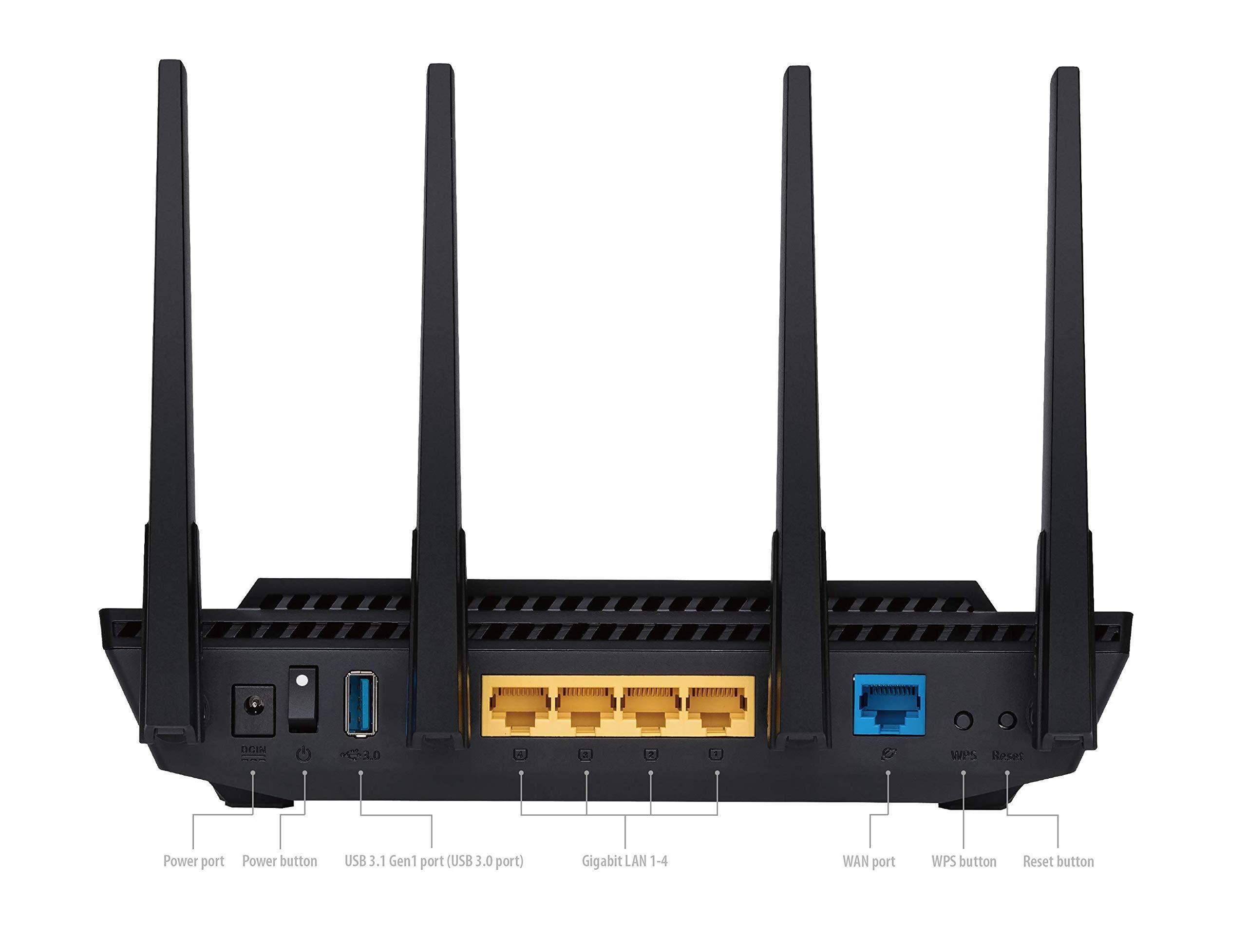 ASUS RT-AX3000 Ultra-Fast Dual Band Gigabit Wireless Router - Next Gen WiFi 6, Adaptive QoS, and AiProtection by Trend Micro | 1x WAN, 4x 1G LAN, 1x USB 3.0 - AiMesh Compatible - Image 4