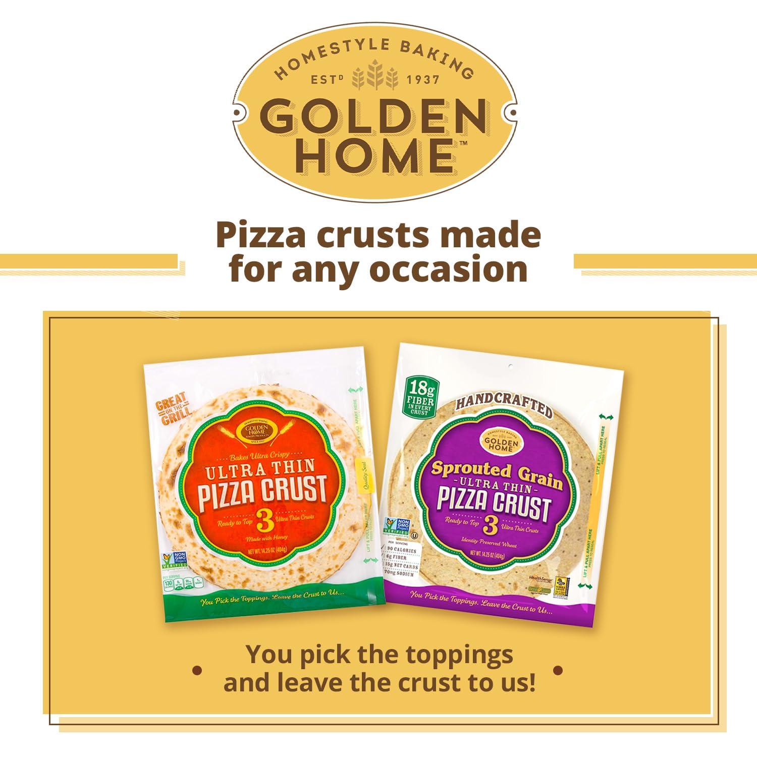 Golden Home Bakery Products Ultra Thin Pizza Crust, 12" (3 Pack) - Image 6