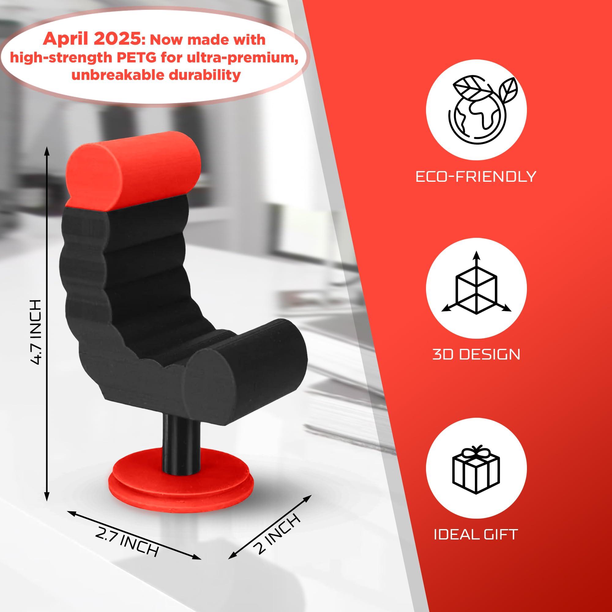VELENTI Gamer Chair Phone Stand - Phone Holder for Smartphones, Kindles Up to 19 cm Tall - Fun Gaming Accessories for Gamers - Useful Gamer Gadgets - Lovely Birthday Gift for Gamers - Image 2