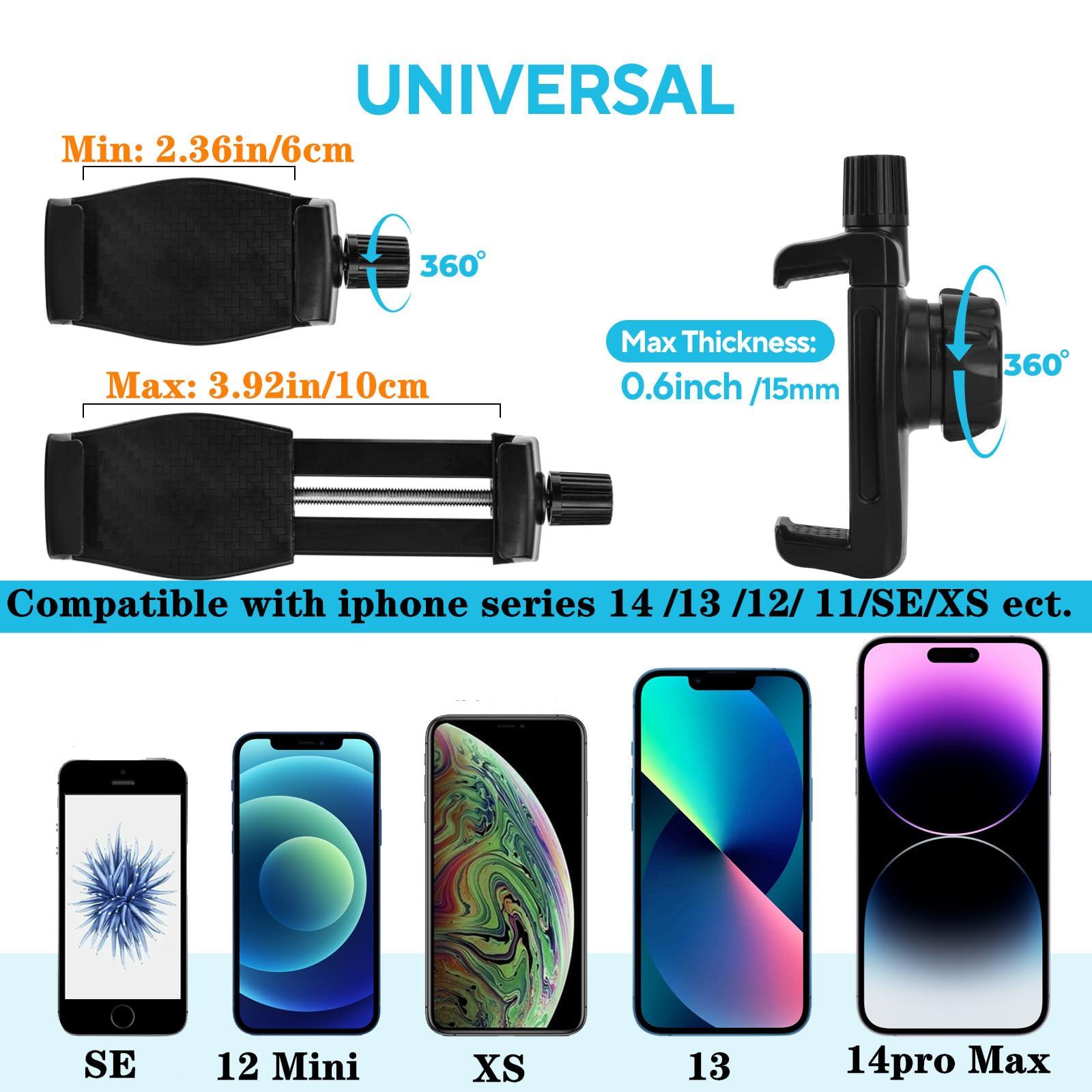 HOYXUN Magnetic Phone Holder for Gym/Tractor/Boat/Forklift, Heavy Duty Gym Magnetic Phone Holder Mount with 3.46" Super Strong Magnetic Base, 360 Adjustable Metal Arm, Fit for All Smartphones - Image 5