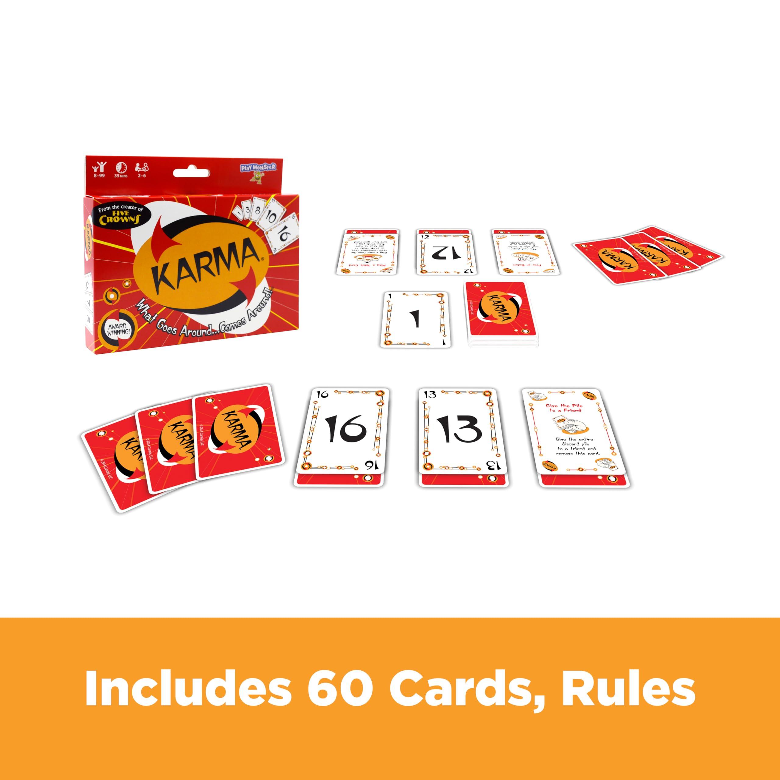 KARMA Card Games for Kids – Kids, Family Games Night, Multi-Player, Screen Free, Travel Games, Playing Cards, What Goes Around, Comes Around, Ages 8+ - Image 3