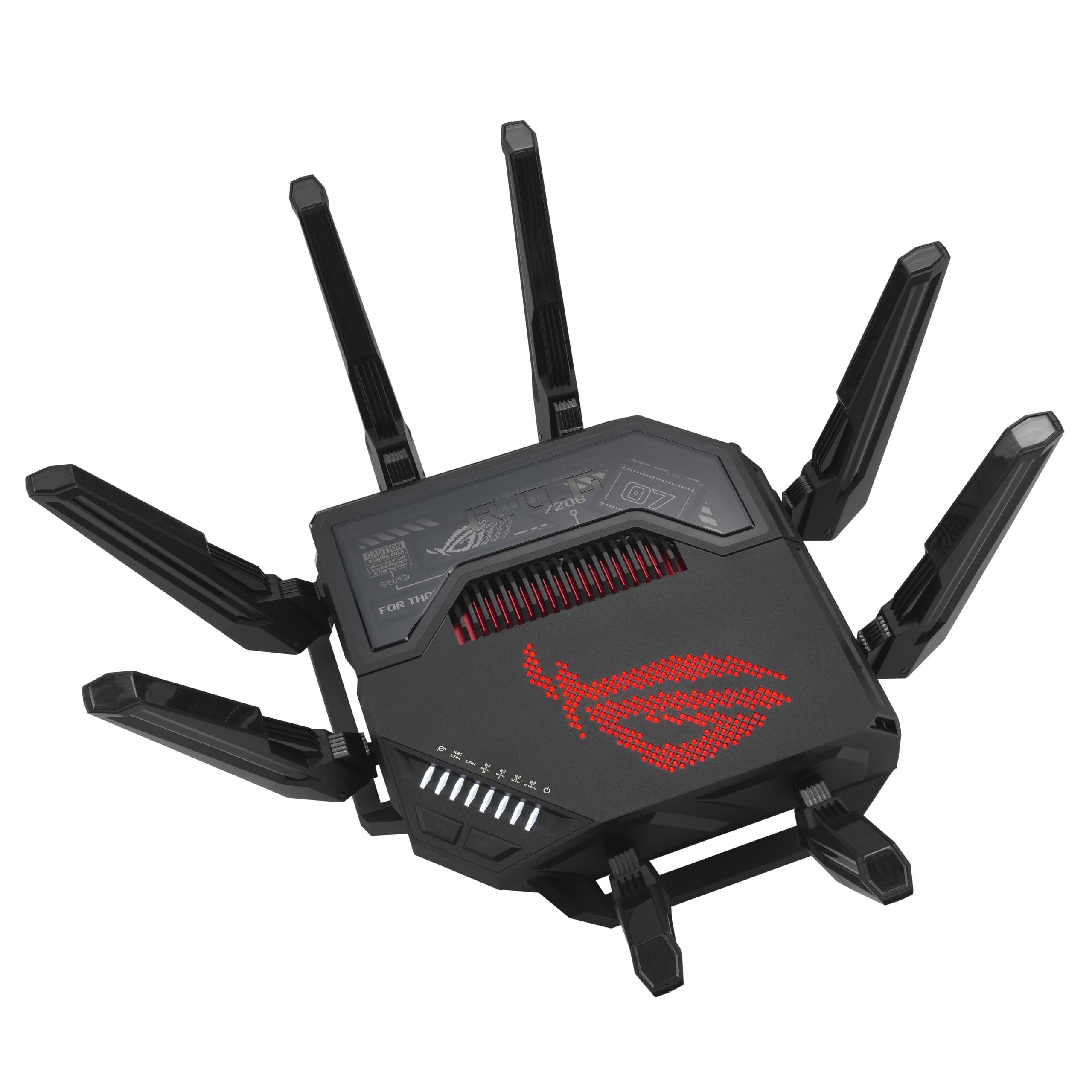ASUS ROG Rapture GT-BE98 PRO First Quad-Band WiFi 7 Gaming Router supports 320MHz, Dual 10G Port, Triple-level Game Acceleration, Mobile Game Mode, Subscription-Free Security, AiMesh, and VPN features - Image 11