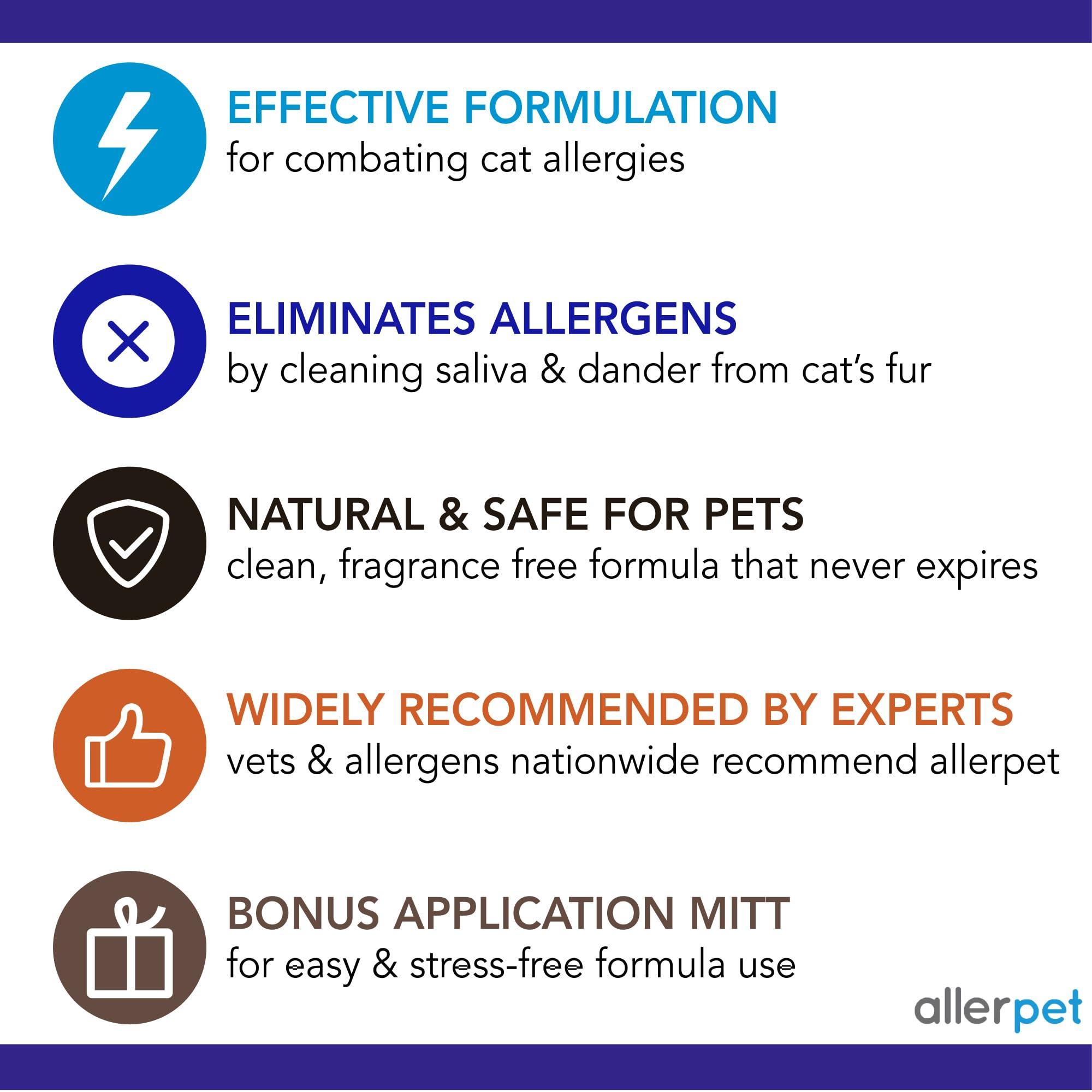 Allerpet Aloe Vera Free Cat Dander Remover - Pet Dander Allergy Relief, Natural & Safe Allergy Relief for Cats and Humans, Soothing Chamomile & Rosemary, Made in USA (12 oz) - Image 6