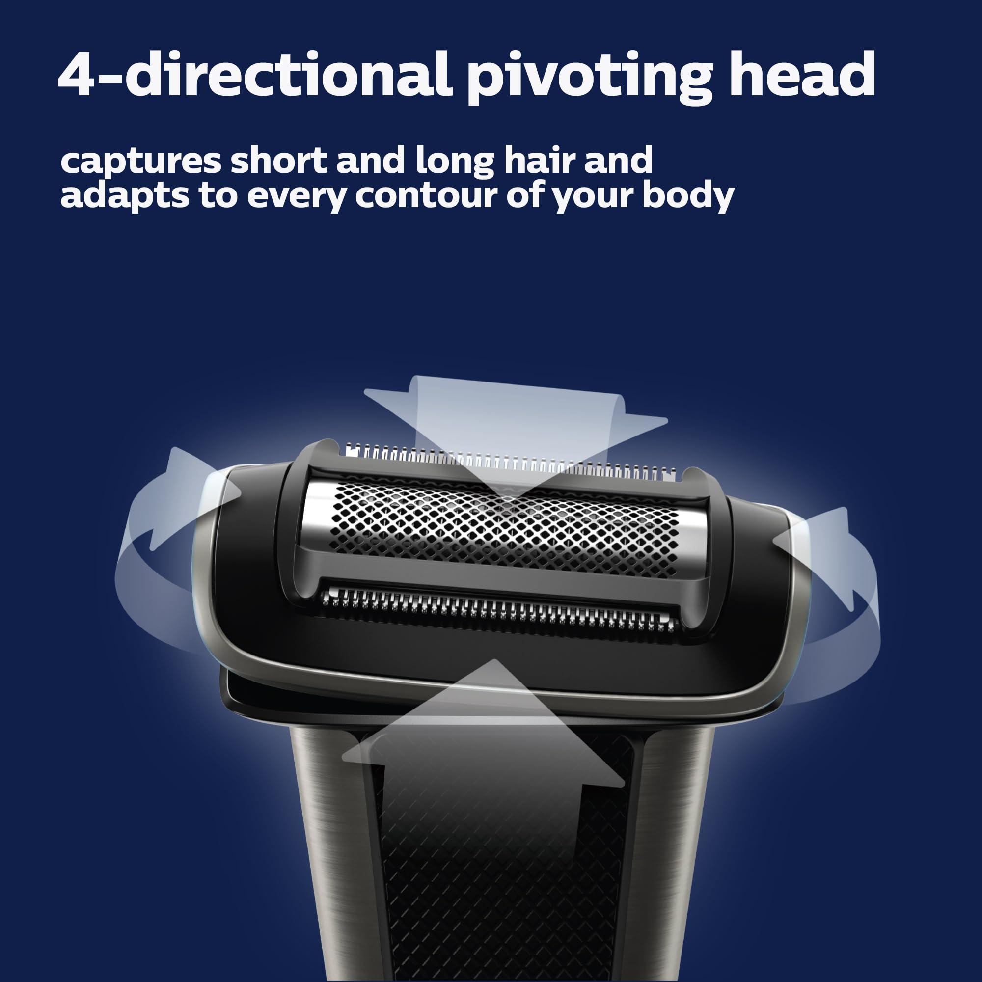 Philips Norelco Bodygroom 7000 Series, Showerproof Groin and Body Trimmer for Men, Precise Body Grooming, Adjustable Comb, Safe Even Below The Belt, 80 Min. Runtime, Model BG7030/49 - Image 6