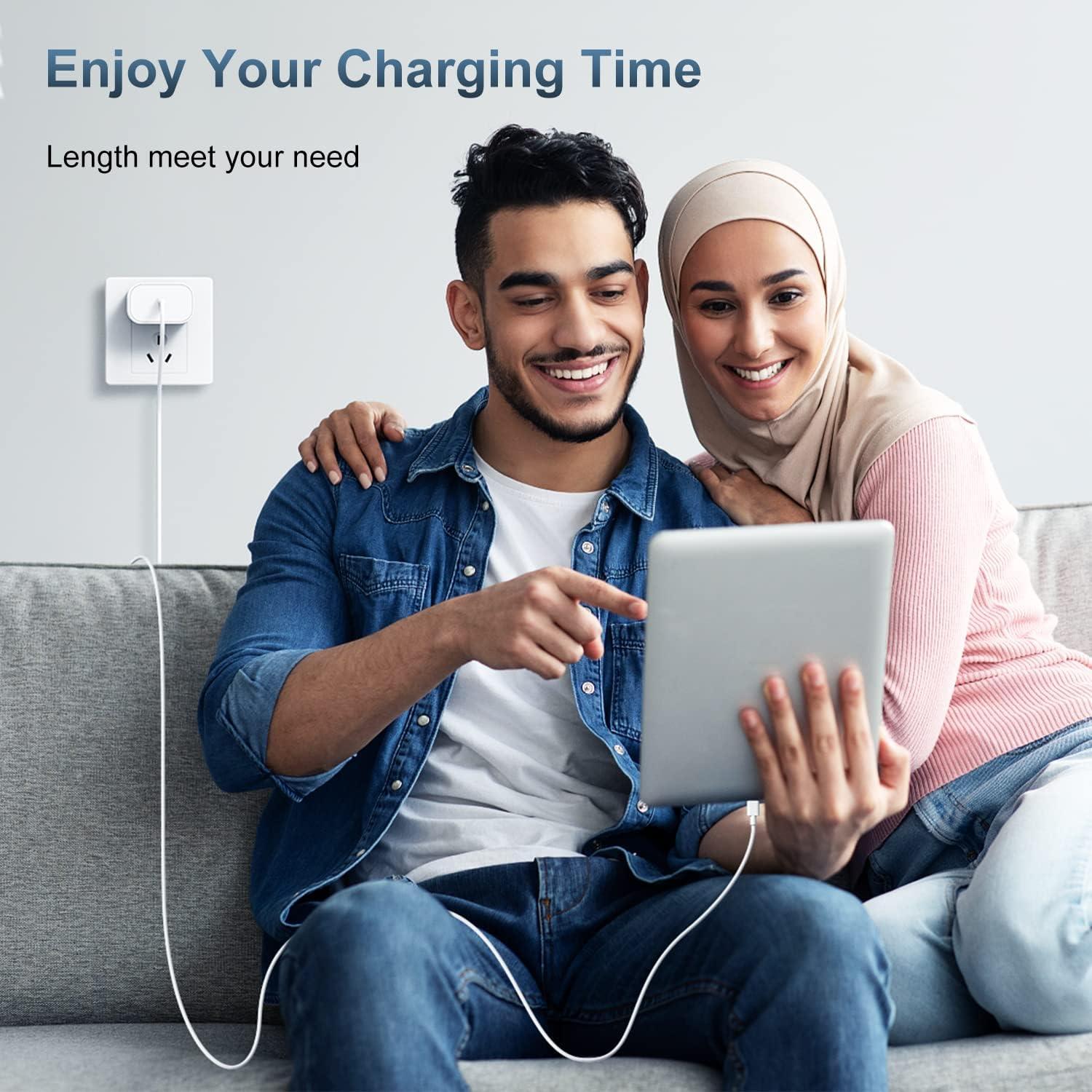 iPhone 16 15 Fast Charging [Apple MFi Certified] 30W USB C Charger Block Type C Charger 2 Pack 6FT Cord Compatible with iPhone 16/16 Plus/16 Pro/16 Pro Max/iPhone 15/15 Pro Max - Image 7