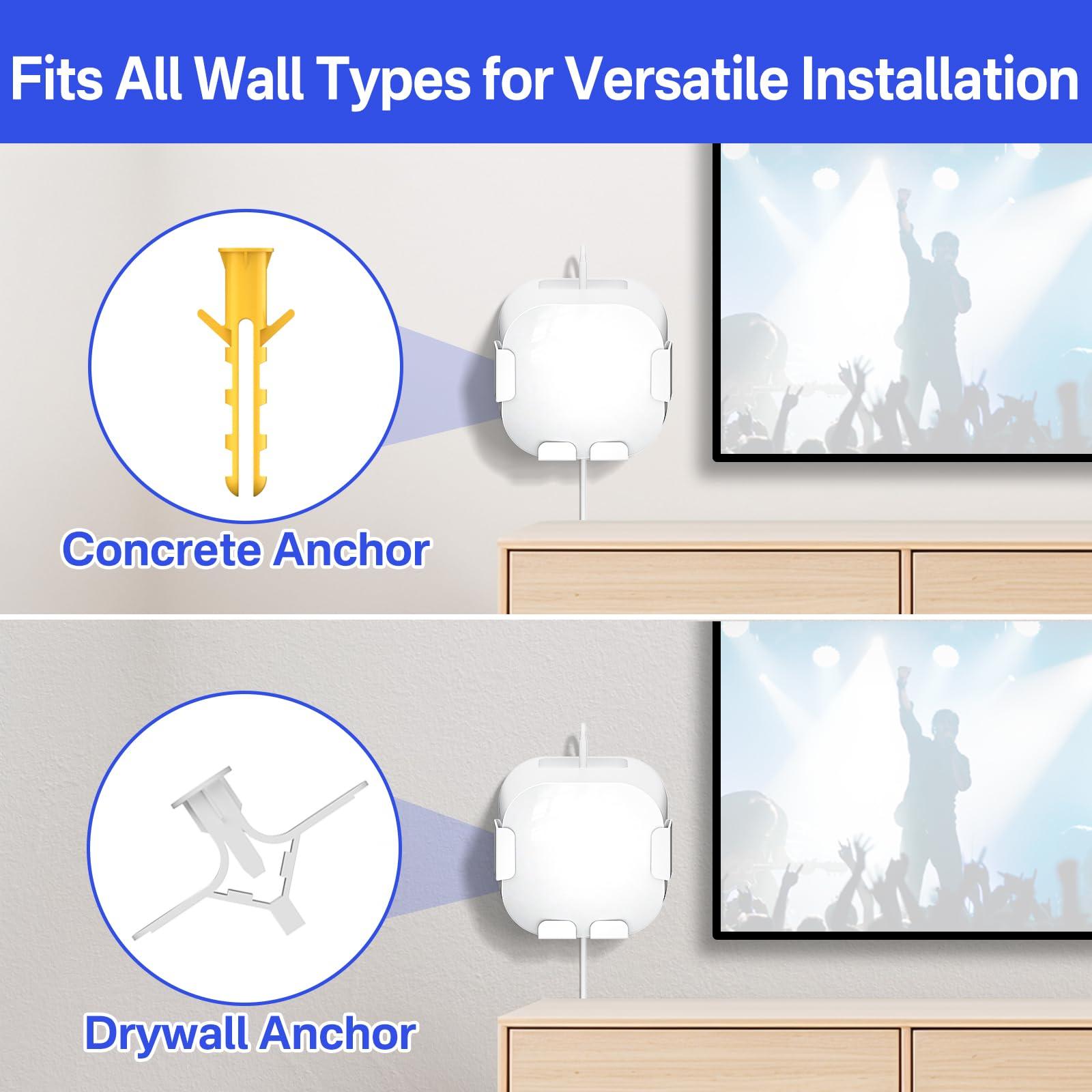Metal Wall Mount Bracket for eero 6+ and eero 6 Wall Mount - Space Saving Wall Bracket for eero 6 & eero 6 Plus Wall Mount Easy to Install Holder for eero 6 Plus & eero 6 Mesh Wi-Fi Systems - Image 5
