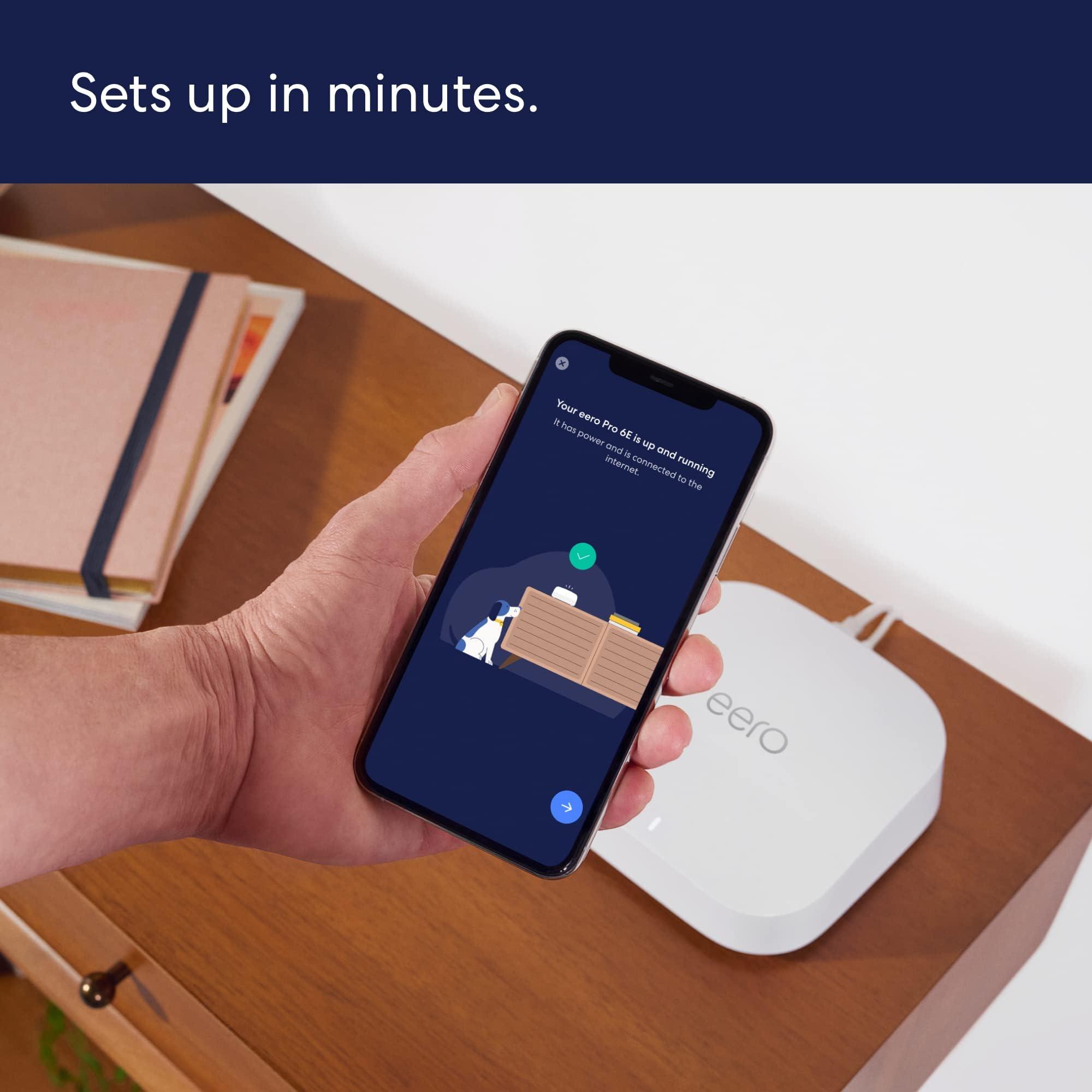 Amazon eero Pro 6E mesh wifi system with 1 month free eero for Business (auto-renews annually) - Coverage up to 4,000 sq. ft., Connect 100+ devices, 2-pack - Image 6