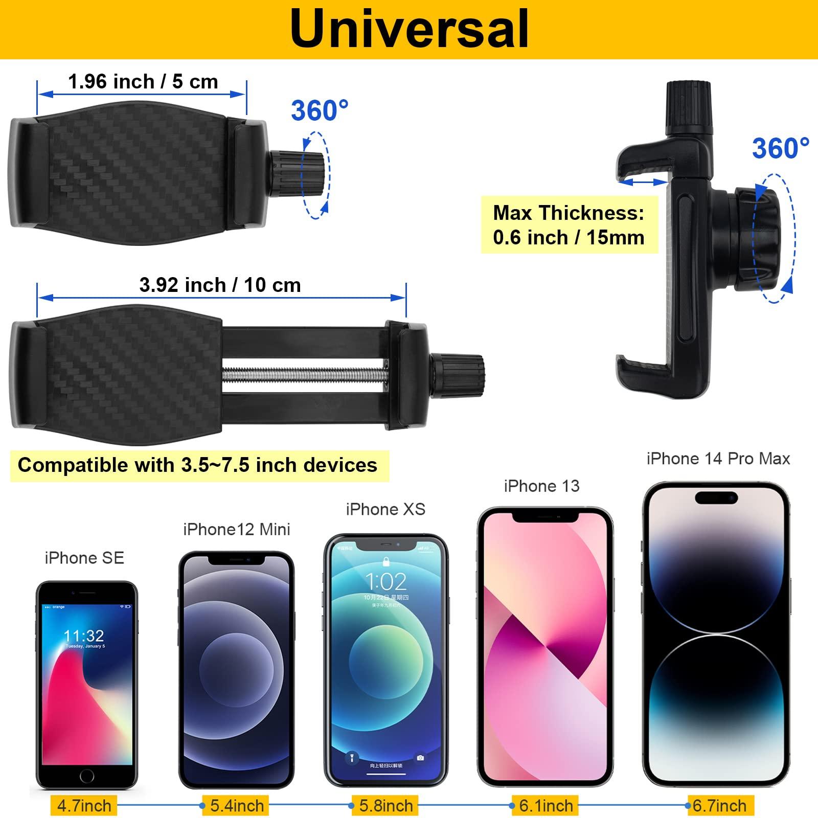 Mippko Magnetic Phone Holder,Heavy Duty Phone Mount for Truck/Tractor/Forklift/Boat/Motor Vehicles,Fit 3.5~7.5" iPhone/Nexus/Smartphone,360°Adjustable Arm 3.46" Magnetic Base - Image 8