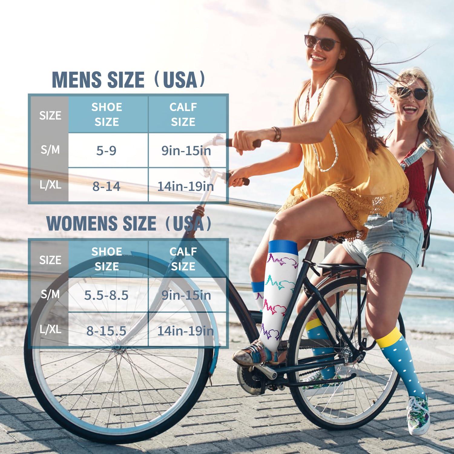Bluemaple 6 Pack Copper Compression Socks for Women and Men Circulation-Best Support for Medical, Running,Nursing,Athletic - Image 7