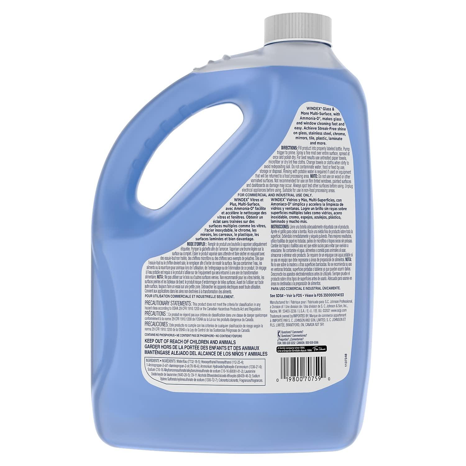 Windex Unscented Glass 1 gallon - Image 4