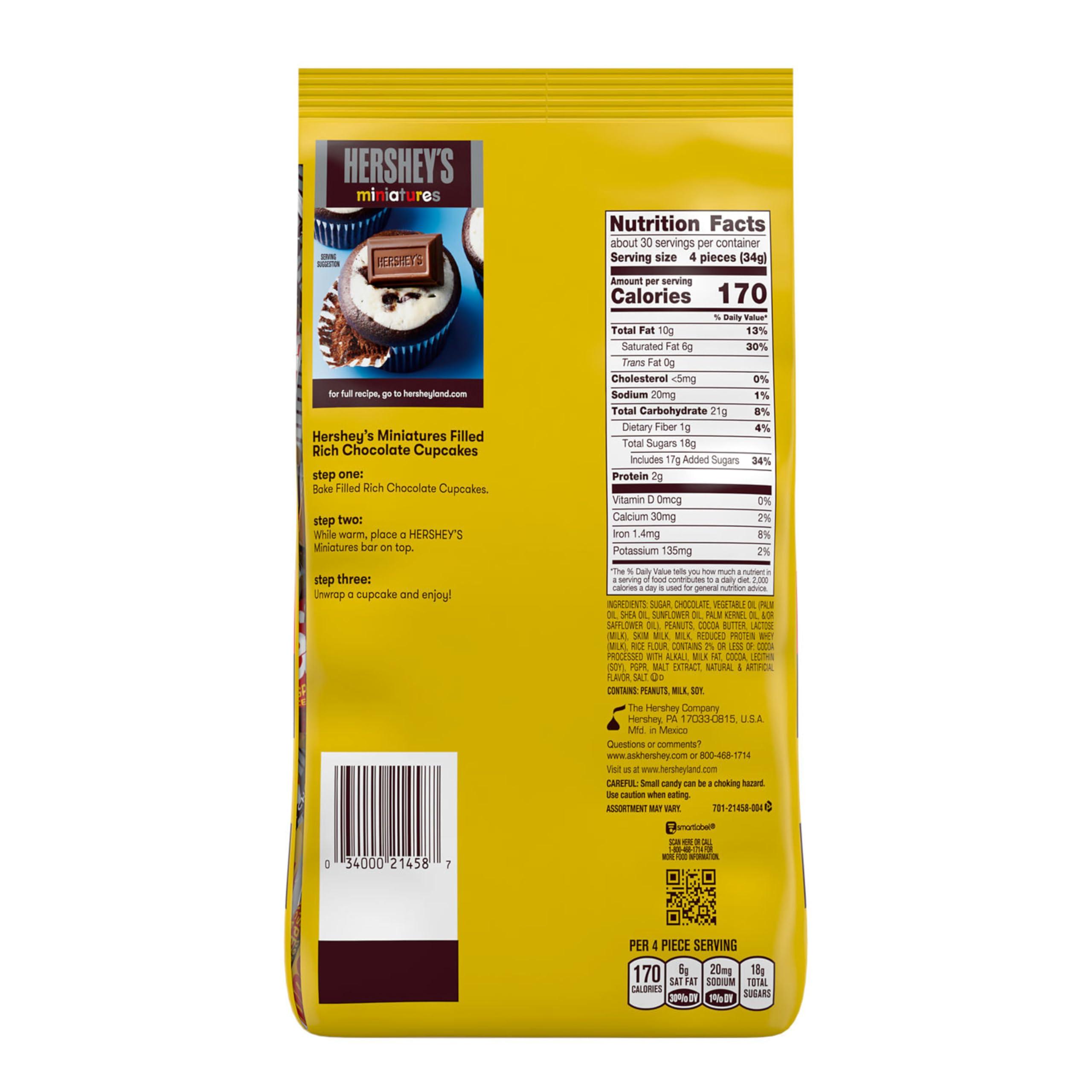 HERSHEY'S Miniatures Assorted Chocolate Candy Party Pack, 35.9 oz - Image 2