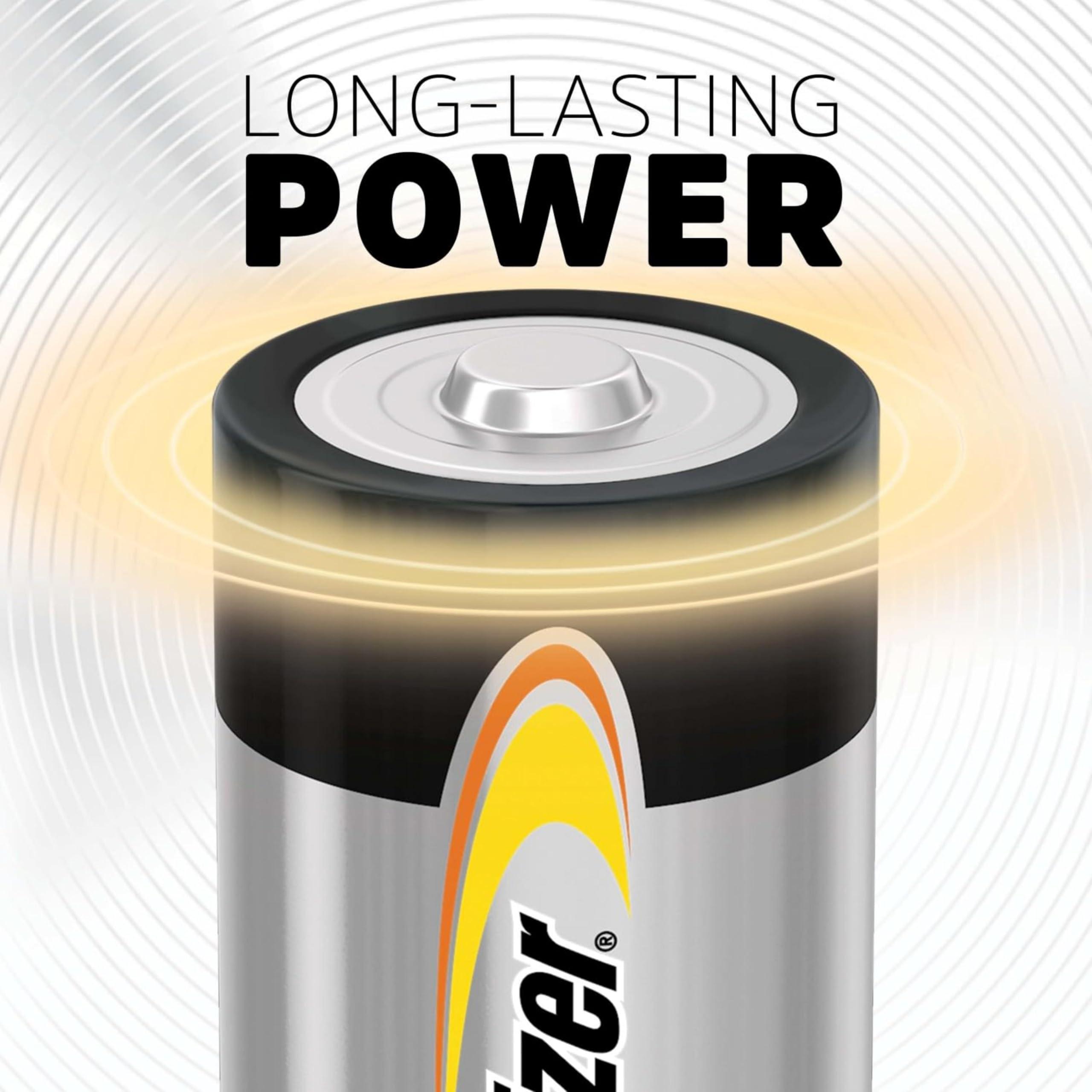 Energizer Alkaline Power D Batteries 12 Count (Pack of 1), Long-Lasting Alkaline Size D Batteries - Image 2