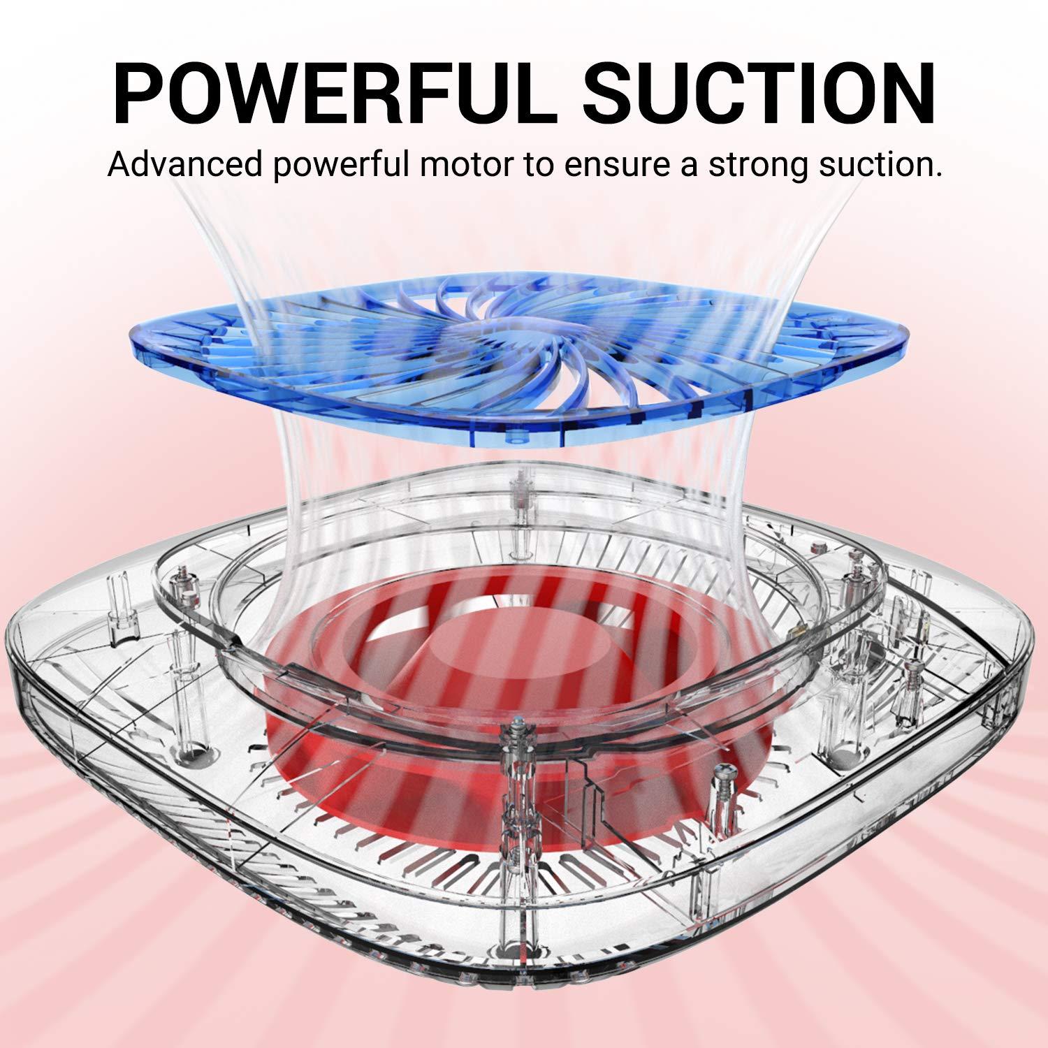 MelodySusie Nail Dust Collector with Reusable Filter, Powerful Vacuum Fan, Low Noise, Nail Salon - Image 3
