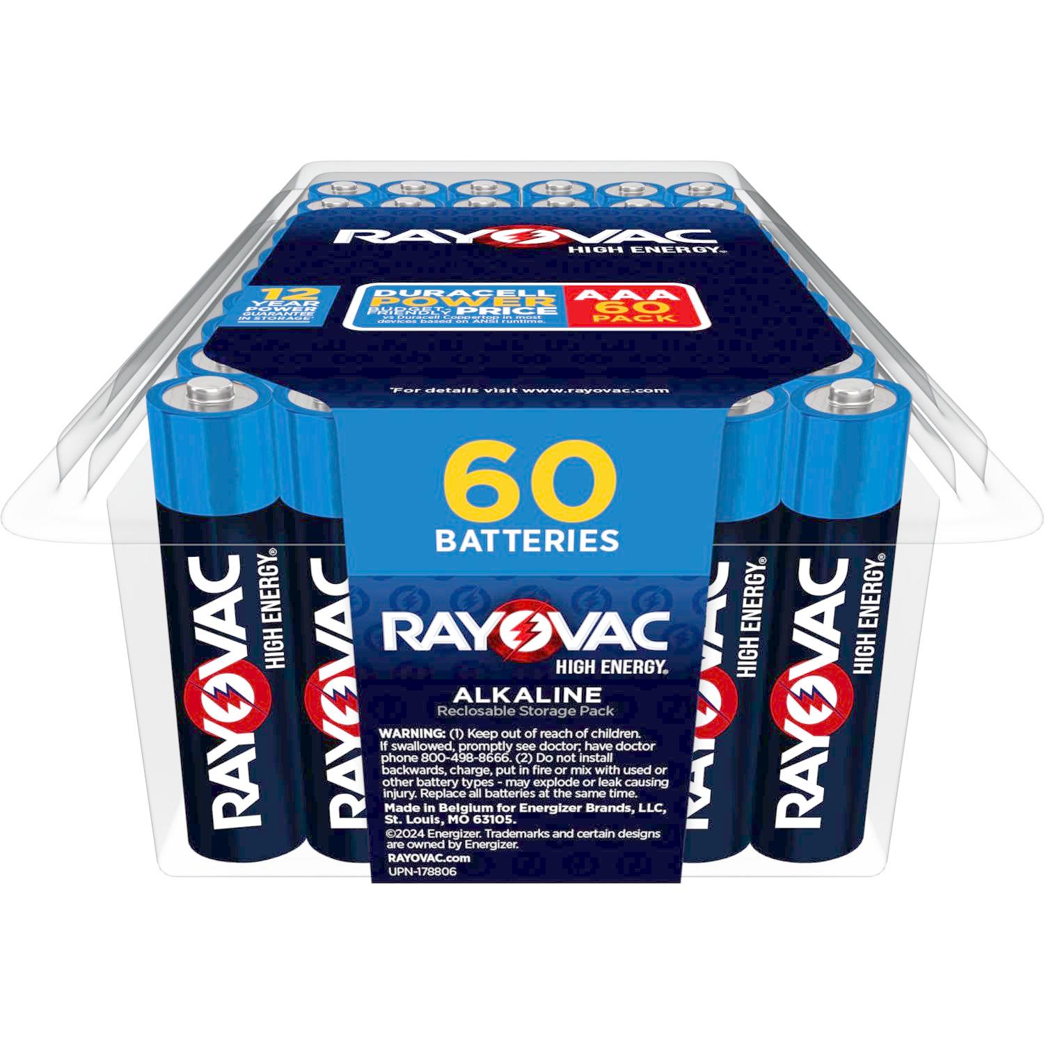 Rayovac AAA Batteries, Alkaline Triple A Batteries (60 Battery Count) - Image 9