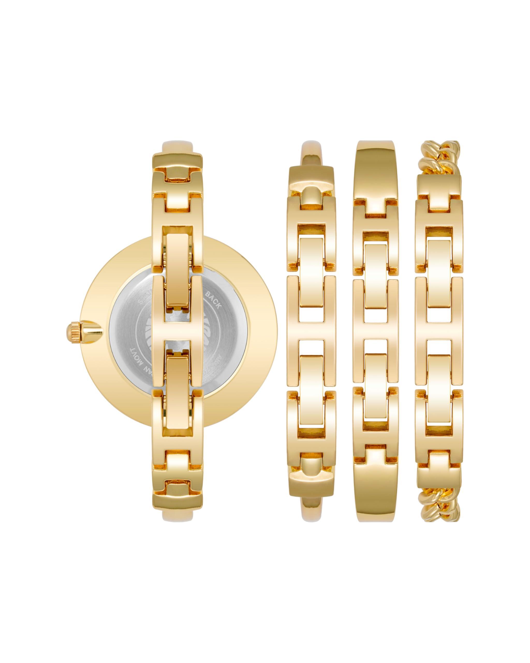 Anne Klein Women's Bangle Watch and Bracelet Set - Image 3