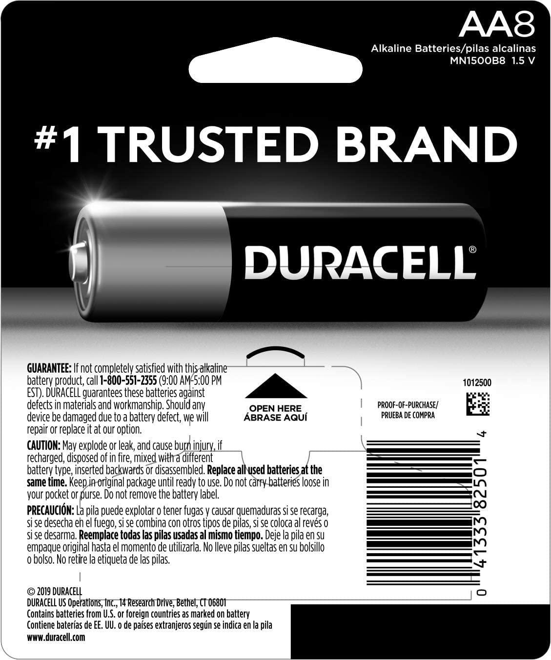Duracell BATTRY ALKLN DURA AA CD8 - Image 2