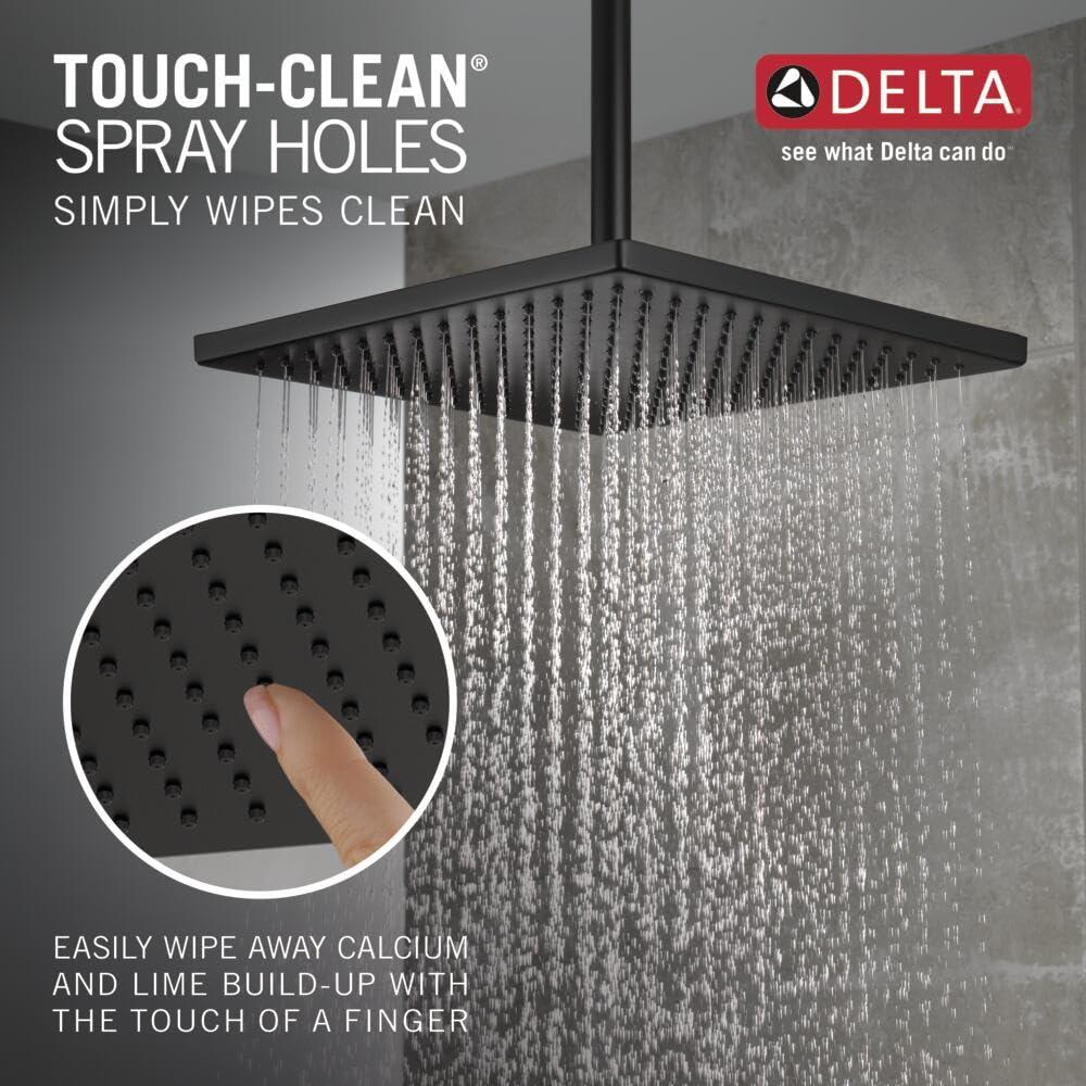 Delta 52159-BL25 Single-Setting Metal Raincan Head, Without Shower Arm, Matte Black - Image 5
