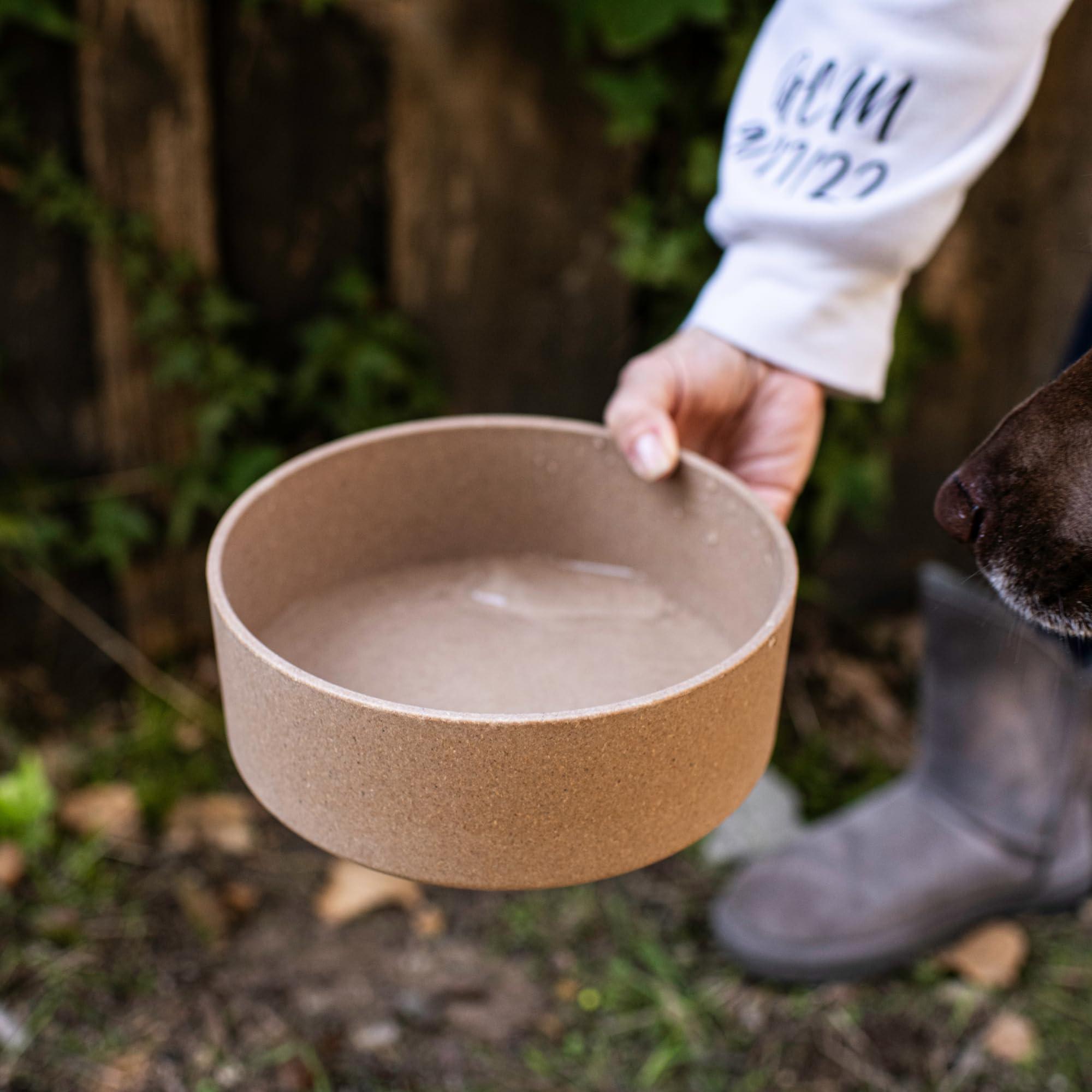 Loving Pets - Dolce Bamboo - Eco-Friendly Pet Bowls & Dishes for Dog, Cats, Puppy Food and Water Dish -Sustainable and Dishwasher Safe, Made with Real Bamboo (Medium, Oat-Beige) - Image 6