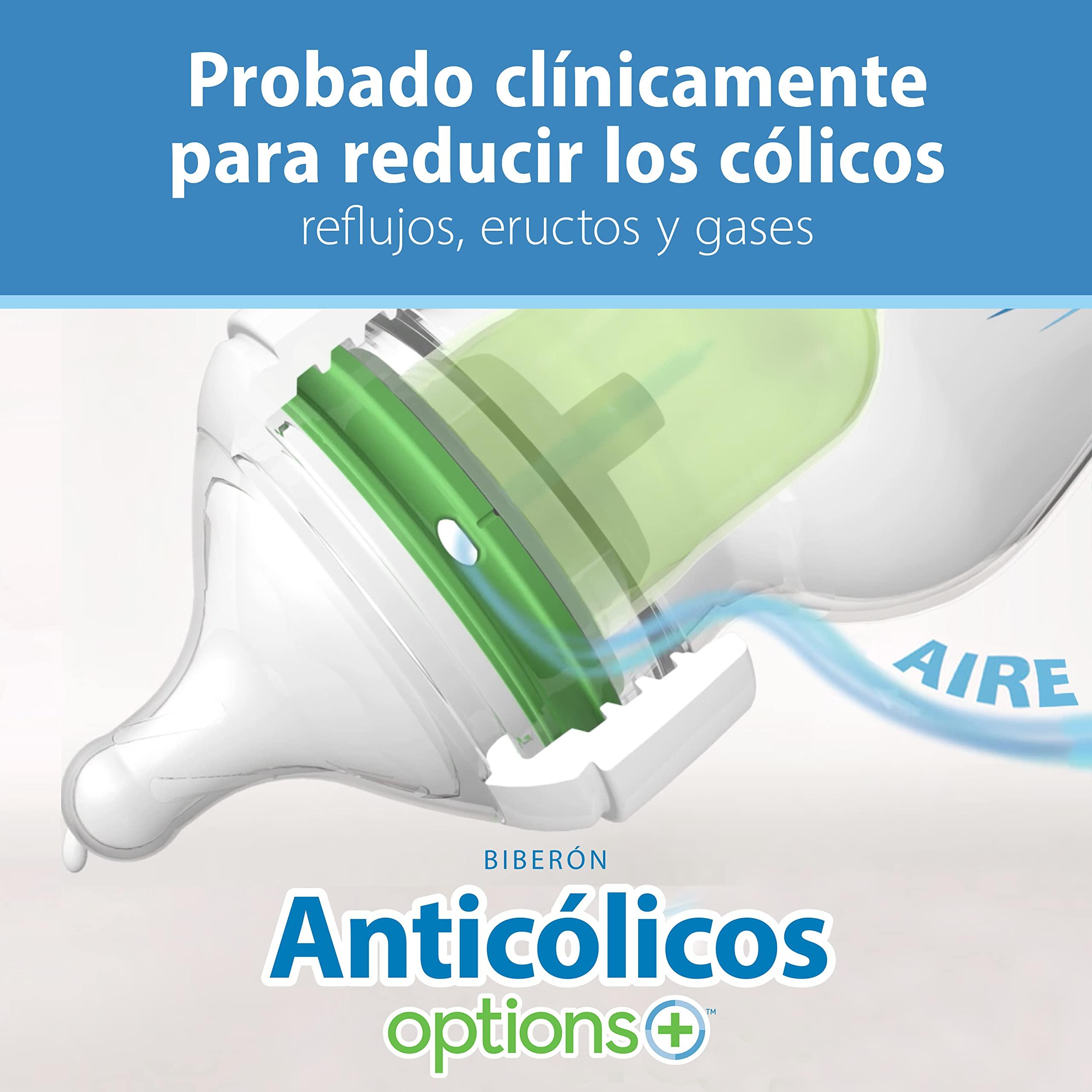 Dr. Brown's Natural Flow Anti-Colic Options+ Wide-Neck Baby Bottles 5 oz/150 mL,with Level 1 Slow Flow Nipple,4 Pack,0m+ - Image 15