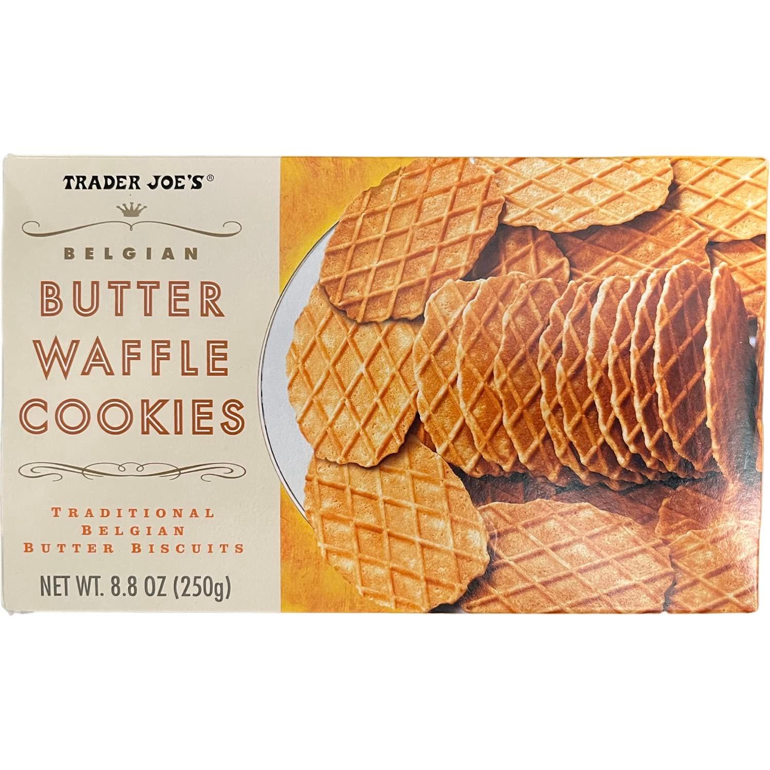 Trader Joe's Belgian Butter Waffle Cookies Traditional Belgian Butter Biscuits, 8.8 oz (Pack of 2) - Image 3