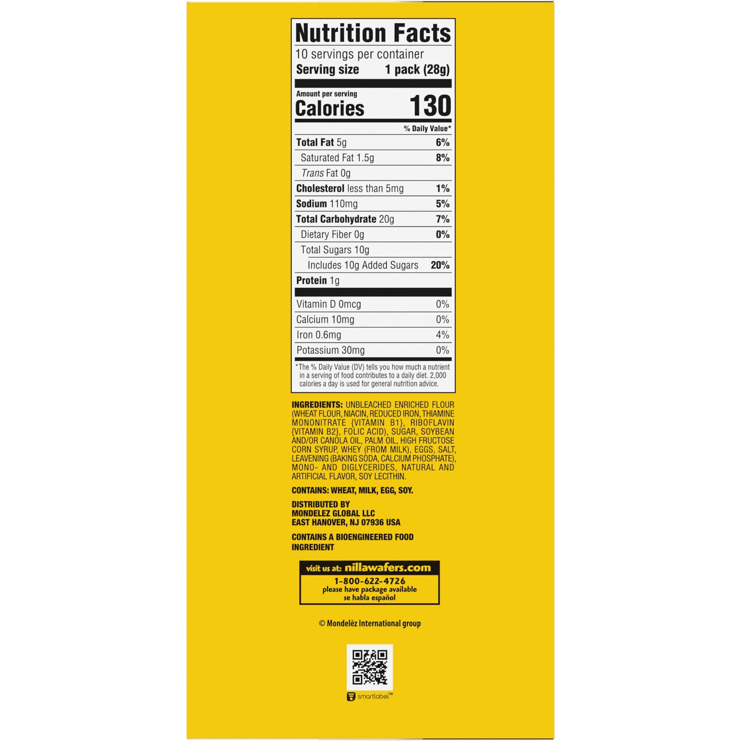 NILLA Wafers Mini Cookies, Vanilla Wafers, 10 Snack Packs - Image 17