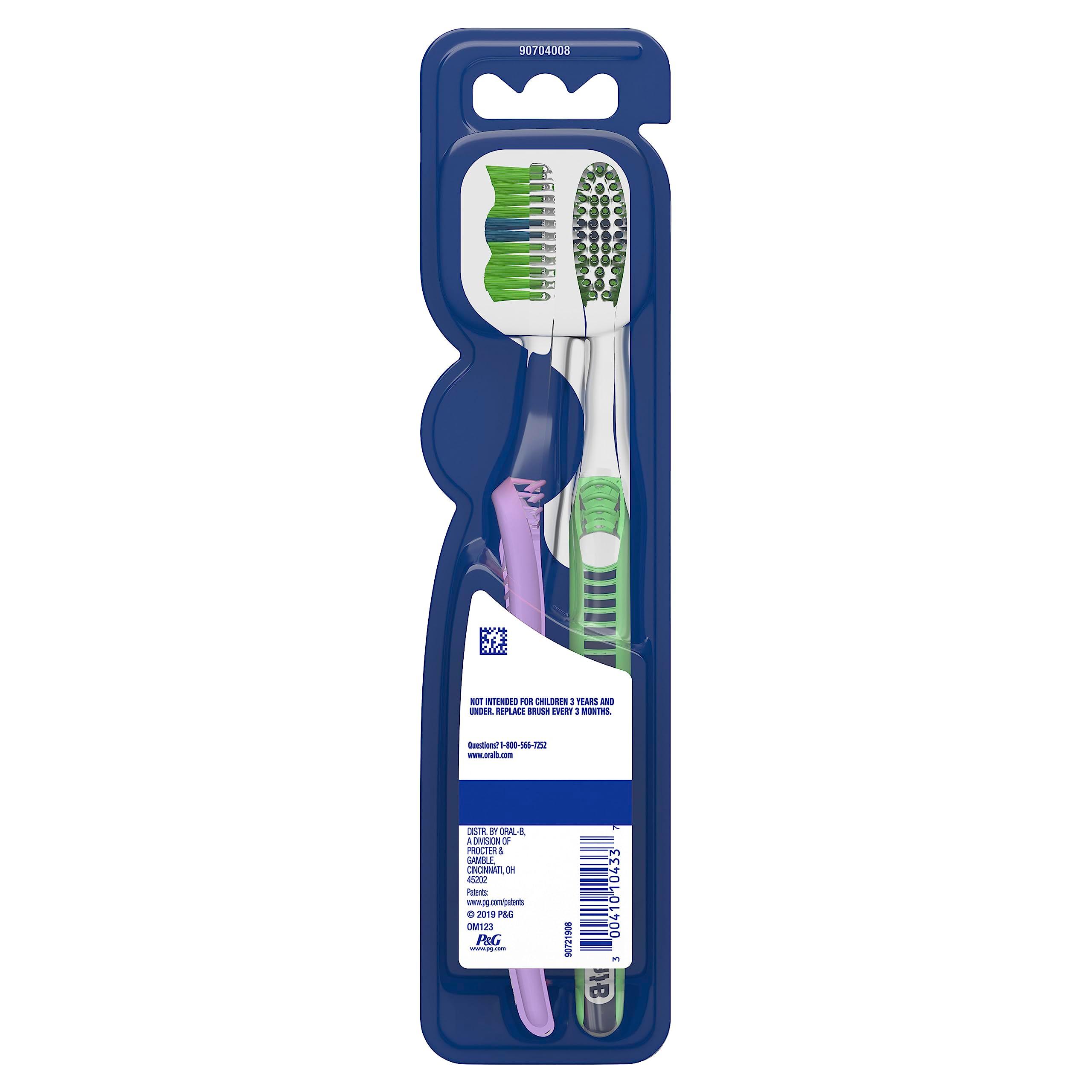 Oral-B Indicator Color Collection Toothbrushes, Medium, 2 Count - Image 4