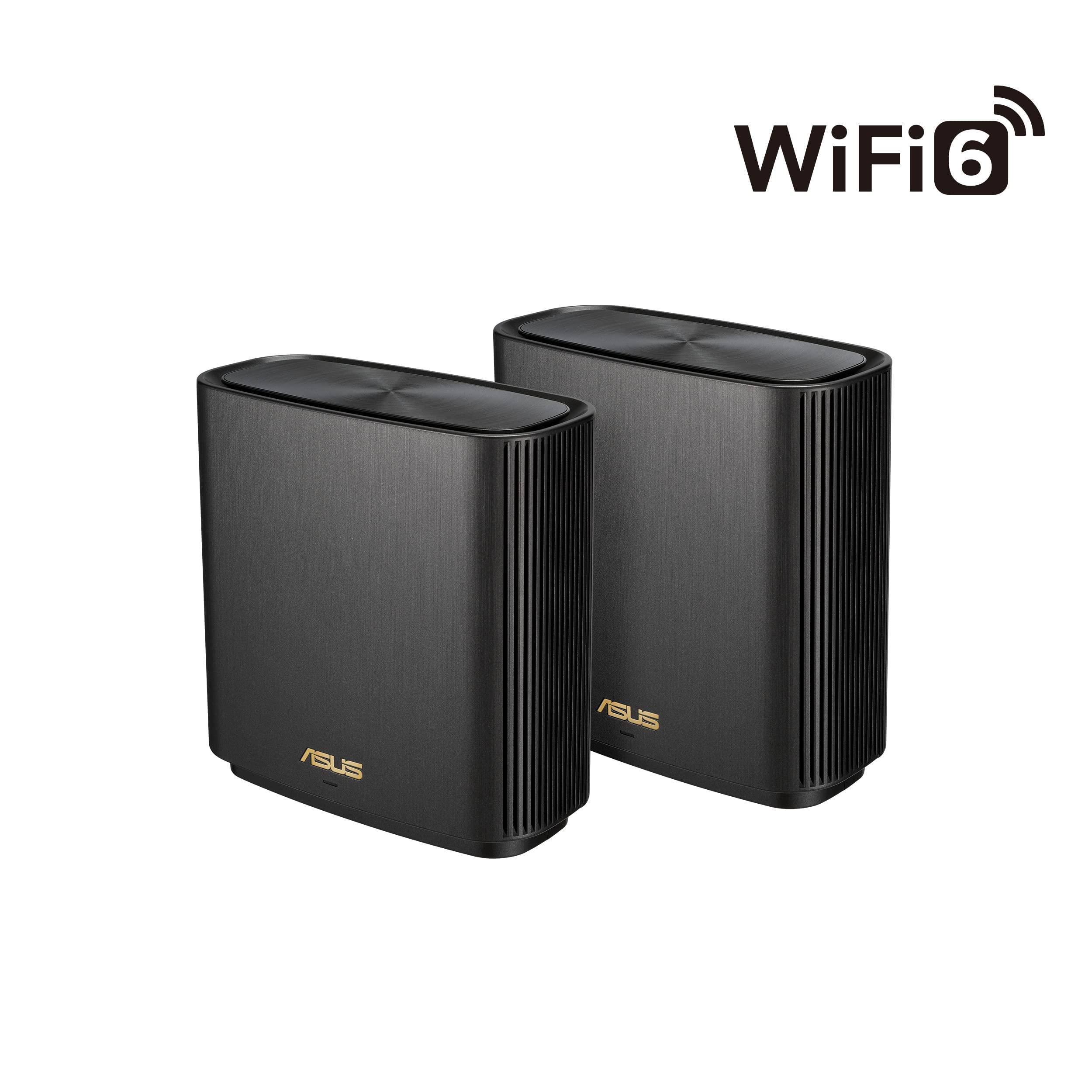 ASUS ZenWiFi XT9 AX7800 Tri-Band WiFi6 Mesh WiFiSystem (2Pack), 802.11ax, up to 5700 sq ft & 6+ Rooms, AiMesh, Lifetime Free Internet Security, Parental Controls, 2.5G WAN Port, UNII 4, Charcoal - Image 3