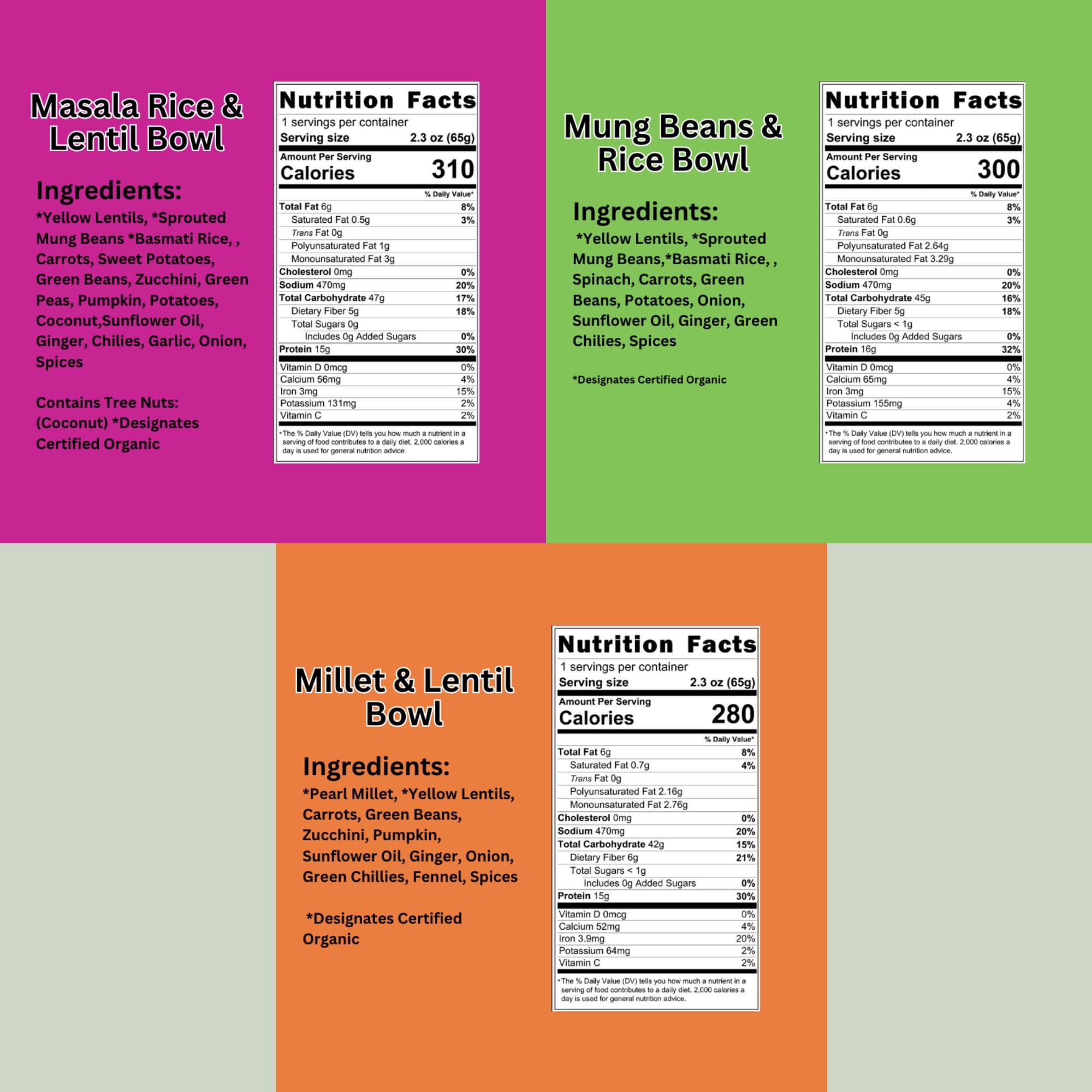Aahana's Lentil Bowls - Lentiils Ready to Eat | Vegan, Gluten-Free, Plant-Based Food | High Protein - Ready Meals - No Refrigeration | Microwave or Just Add Water Meals - Kosher - Indian Food- 4 Pack - Image 2