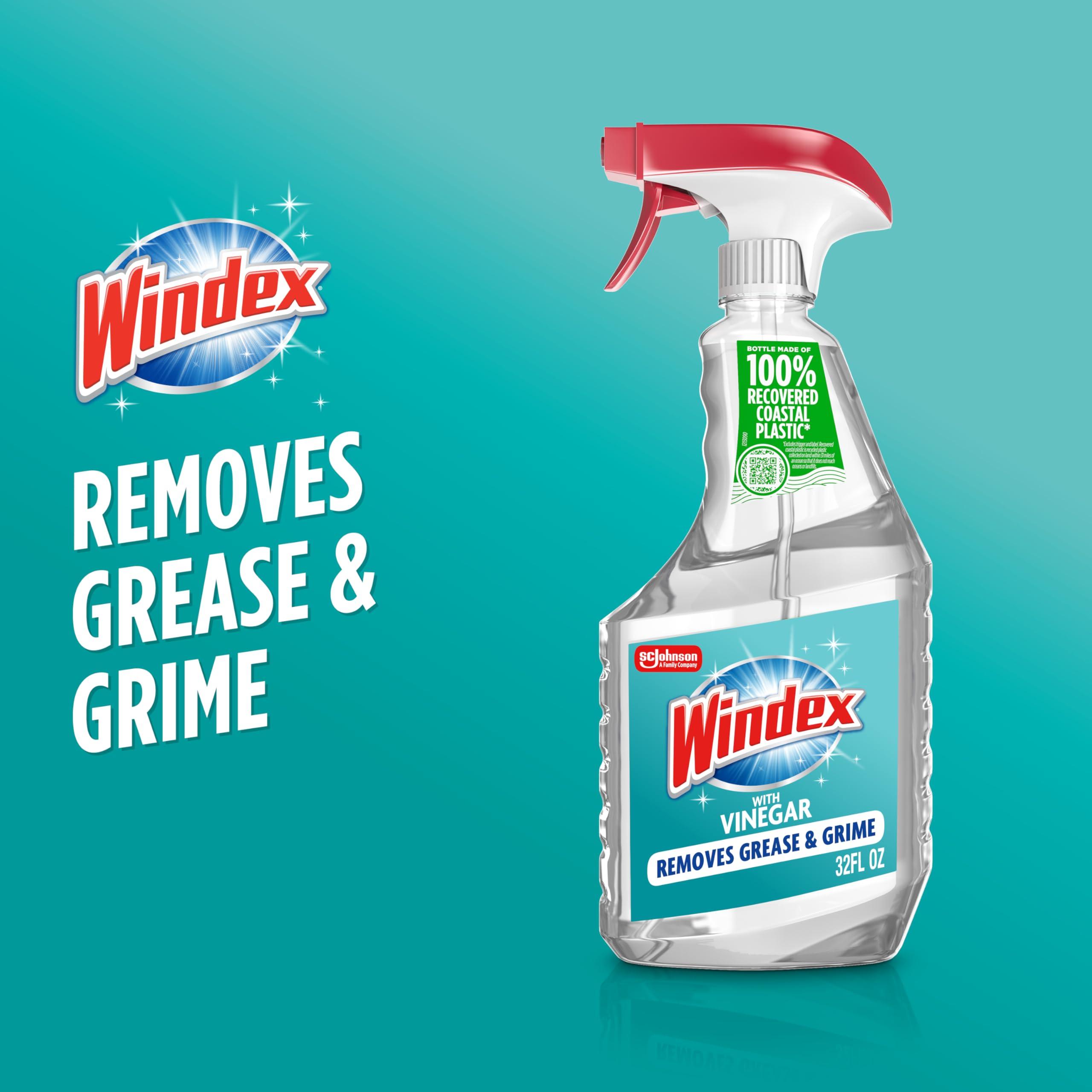 Windex with Vinegar Glass Cleaner, Spray Bottle, 32 fl oz - Image 2