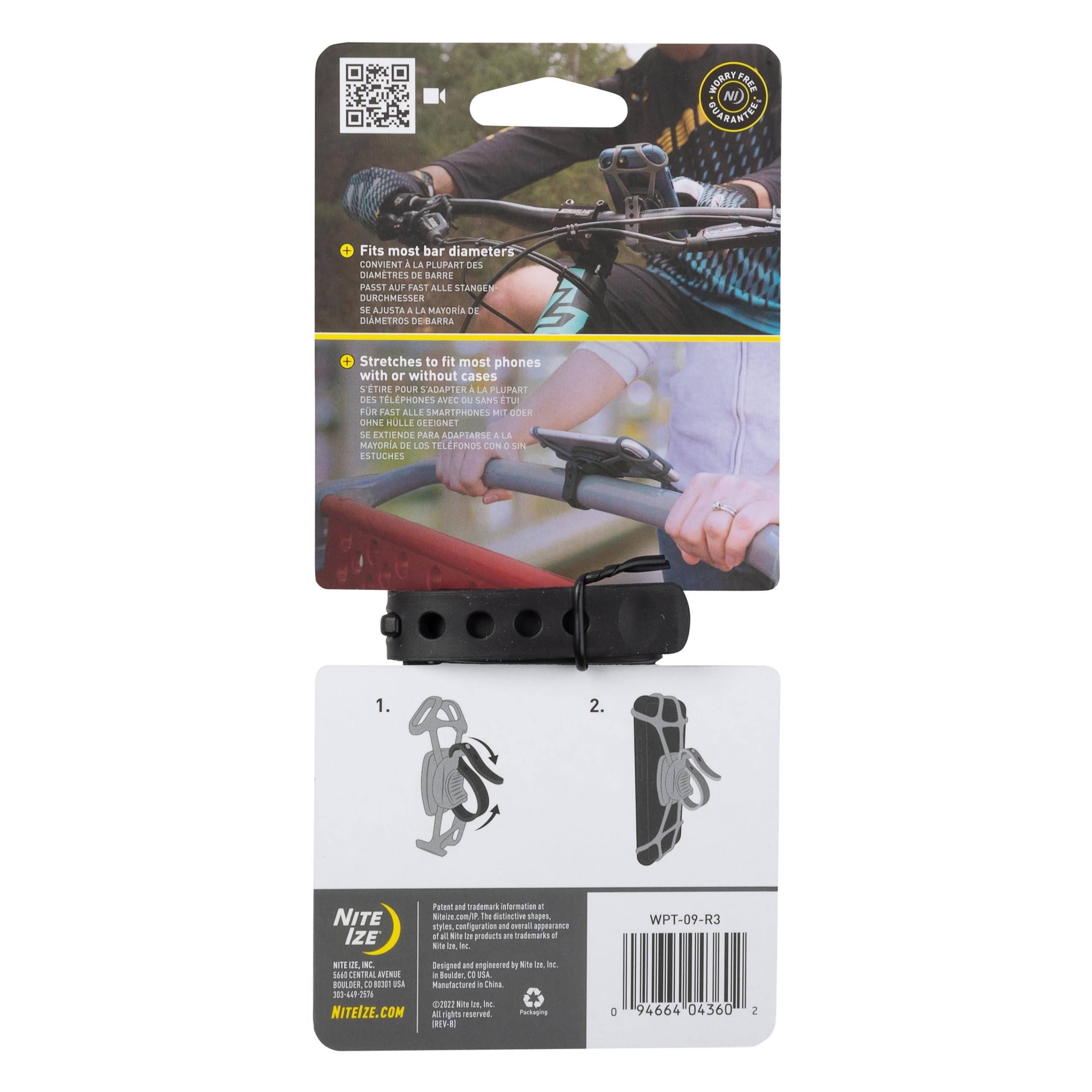 Nite Ize Wraptor Rotating Smartphone Bar Mount - Cell Phone Mount for Bikes, Strollers & More - Easy-to-Use & Adjustable Phone Accessories - Grey - Image 6