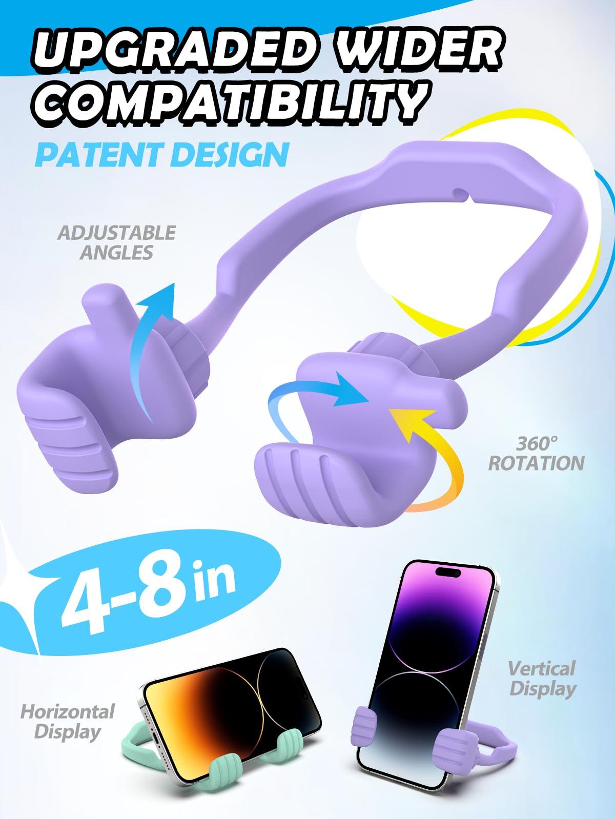 Cell Phone Stand Thumbs Up Lazy Phone Stand - 2 Pack Phone Holder 2025 College Graduation Gifts for Her Him Cellphone iPhone Stand for Desk Birthday Gifts for Teens Girls Boys Adults Women Men Wife - Image 2