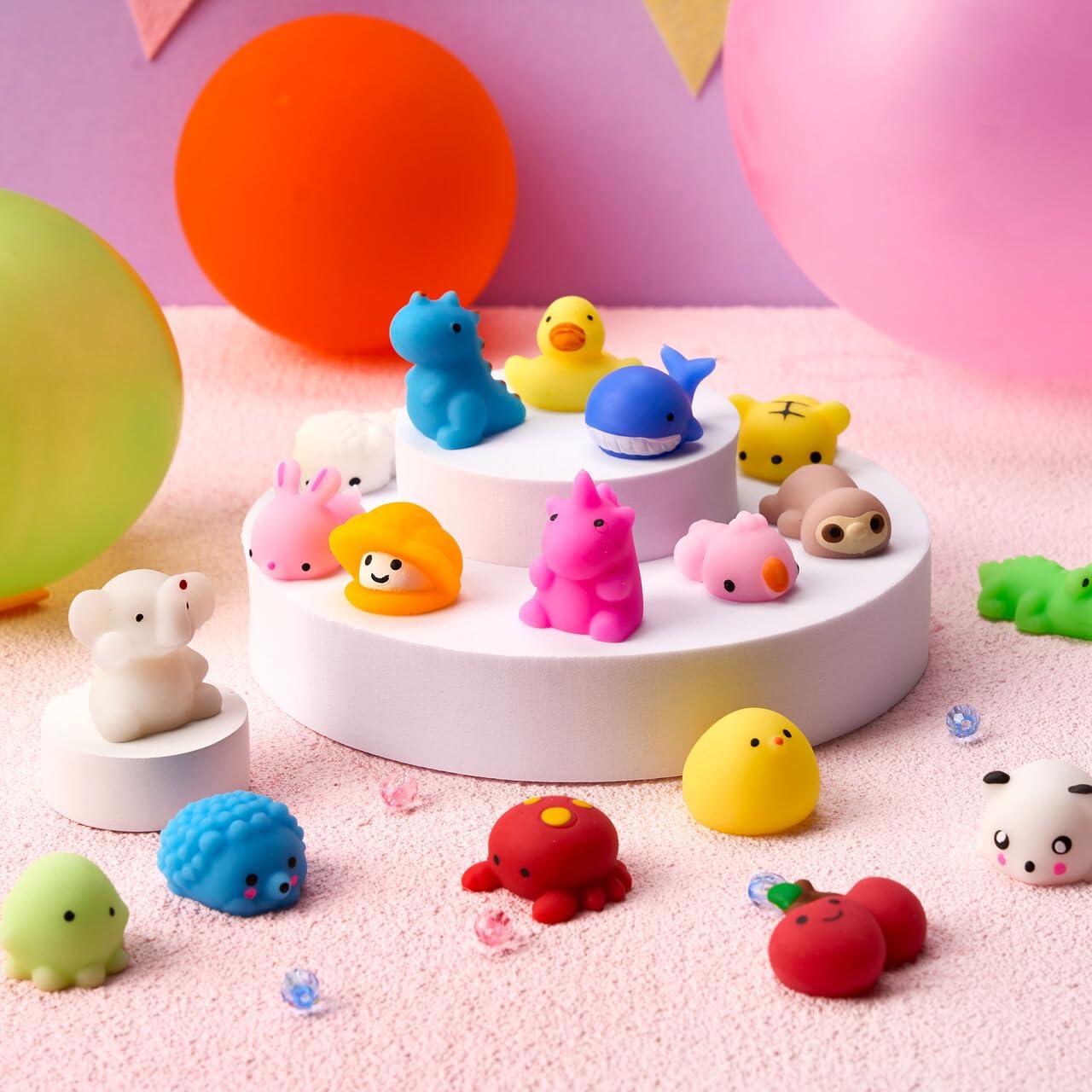 JOYIN Mochi Squishy Toys Set, Random 25 Pack Mini Squishy Mochi, Party Favors for Kids, Kawaii Stress Relief Toys, Basket Stuffers, Goodie Bags Fillers, Birthday Gifts, Classroom Prizes - Image 7