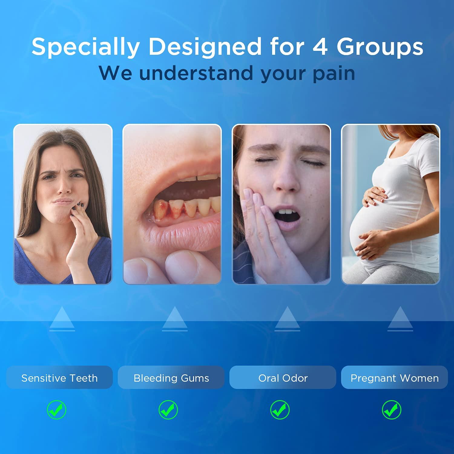Oralphi Extra Soft Toothbrush for Sensitive Gums, Wide Head Soft Bristle Toothbrush with 10000 Soft Flossing Micro Nano Bristles for Adults, Pregnant Women, Elderly, Braces - Image 7