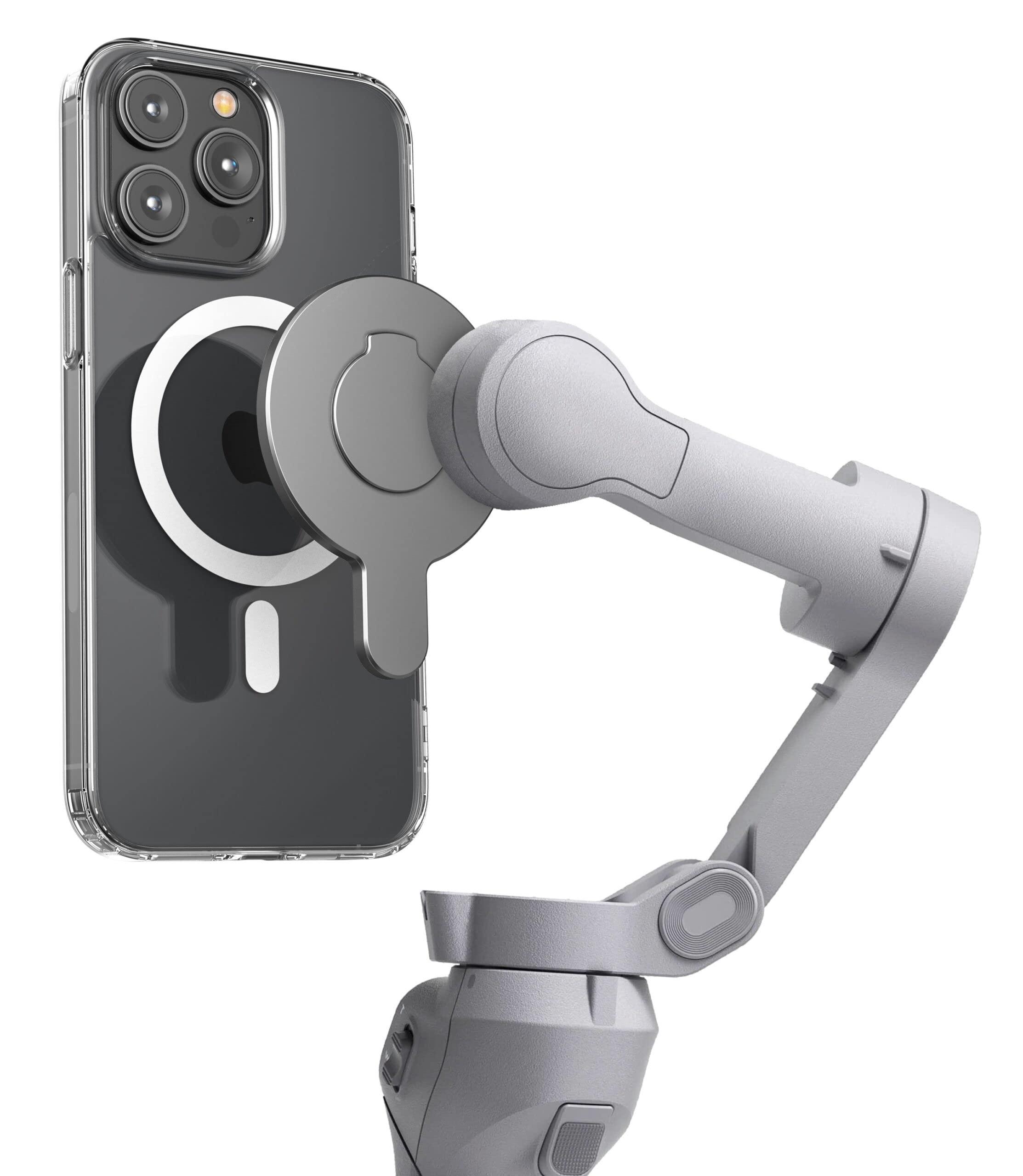 ENCASED Magnetic Adapter for DJI OM Smartphone Gimbal Stabilizer - Compatible with MagSafe (OM 4 / 4 SE, 5, 6)