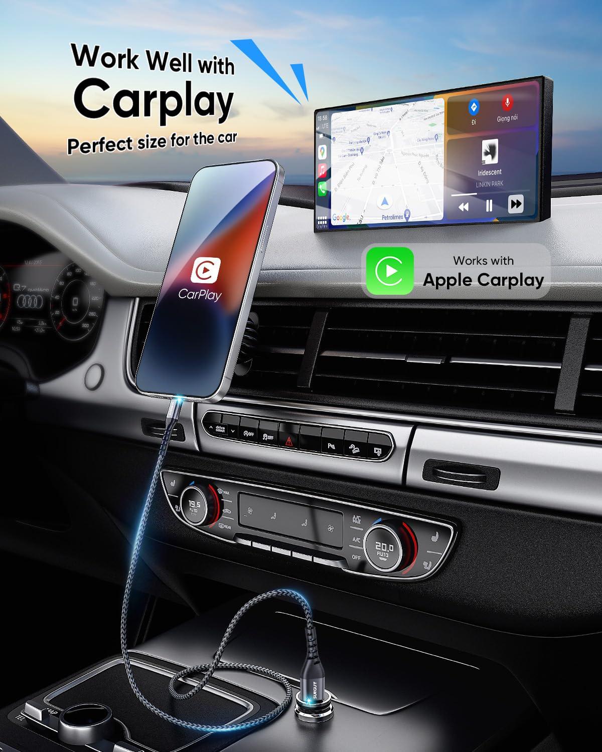 USB-A to Lightning Cable 2FT, 2Pack [MFi Certified] USB to Lightning Cable for Car, iPhone Charger Cord Nylon Braided Compatible with iPhone 14/13/12/11 Pro Max Mini X XS XR 8 Plus 10 SE iPad - Image 3