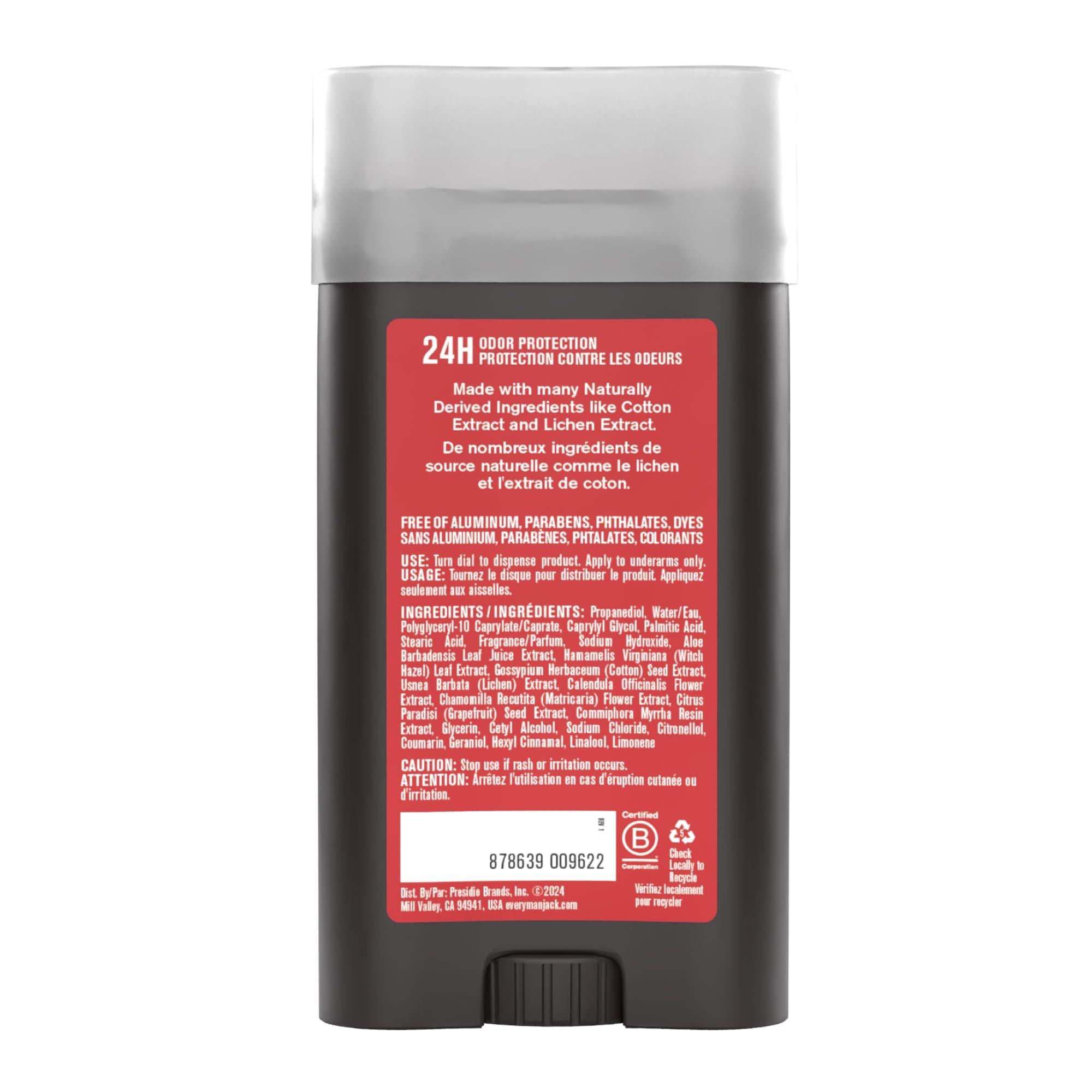 Every Man Jack Cedar + Red Sage Men’s Deodorant - Stay Fresh with Aluminum Free Deodorant For all Skin Types - Odor Crushing, Long Lasting, with Naturally Derived Ingredients - 3oz (2 Pack) - Image 9