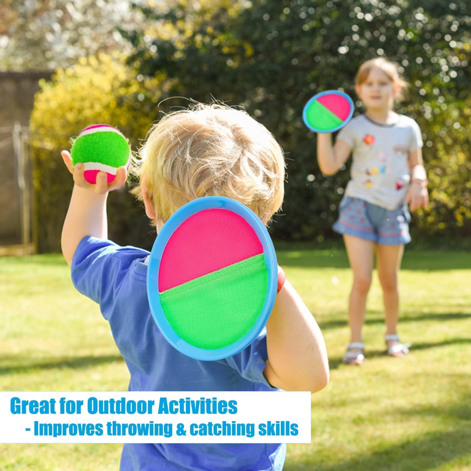 Ayeboovi Toss and Catch Ball Game Outdoor Toys for Kids Yard Games Beach Toys Outside Games for 3 4 5 6 7 8 9 10 Year Old Boys Girls (Upgraded) - Image 4