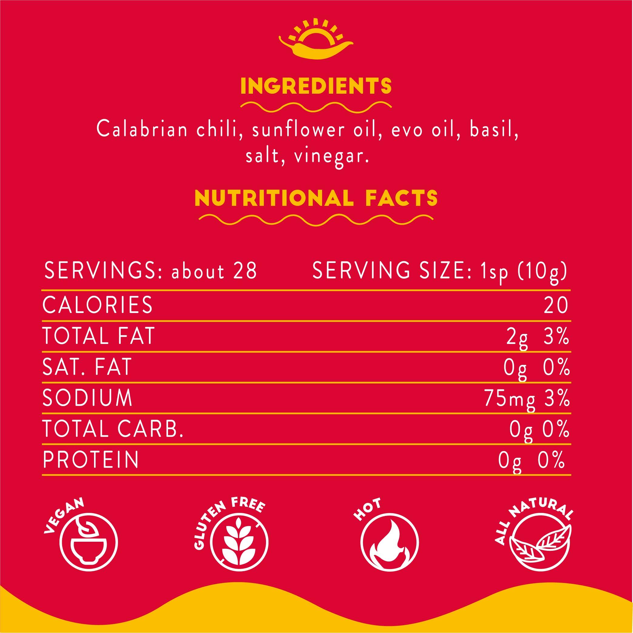 TUTTOCALABRIA Crushed Calabrian Chili Pepper, Paste/Spread/Sauce, Hot, Savory, Delicious,10 oz, (285g) - Image 2