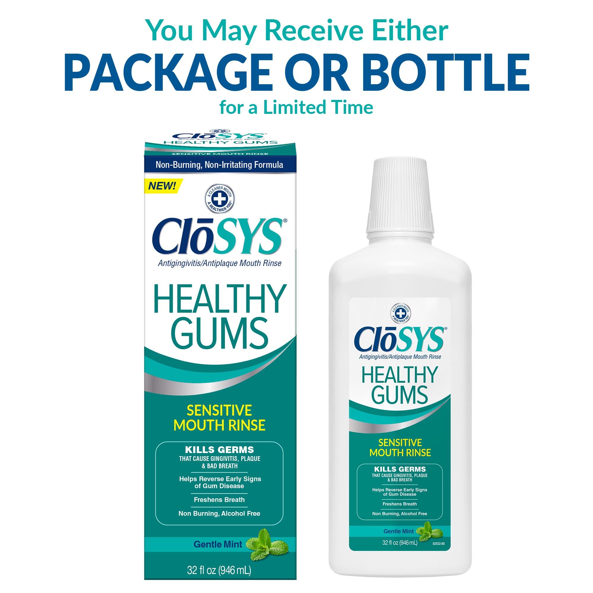 Closys Healthy Gums Mouthwash, Antiplaque and Anti-gingivitis for Gum Health, Non-Burning, Non-Irritating – 32 Fl Oz - Image 3