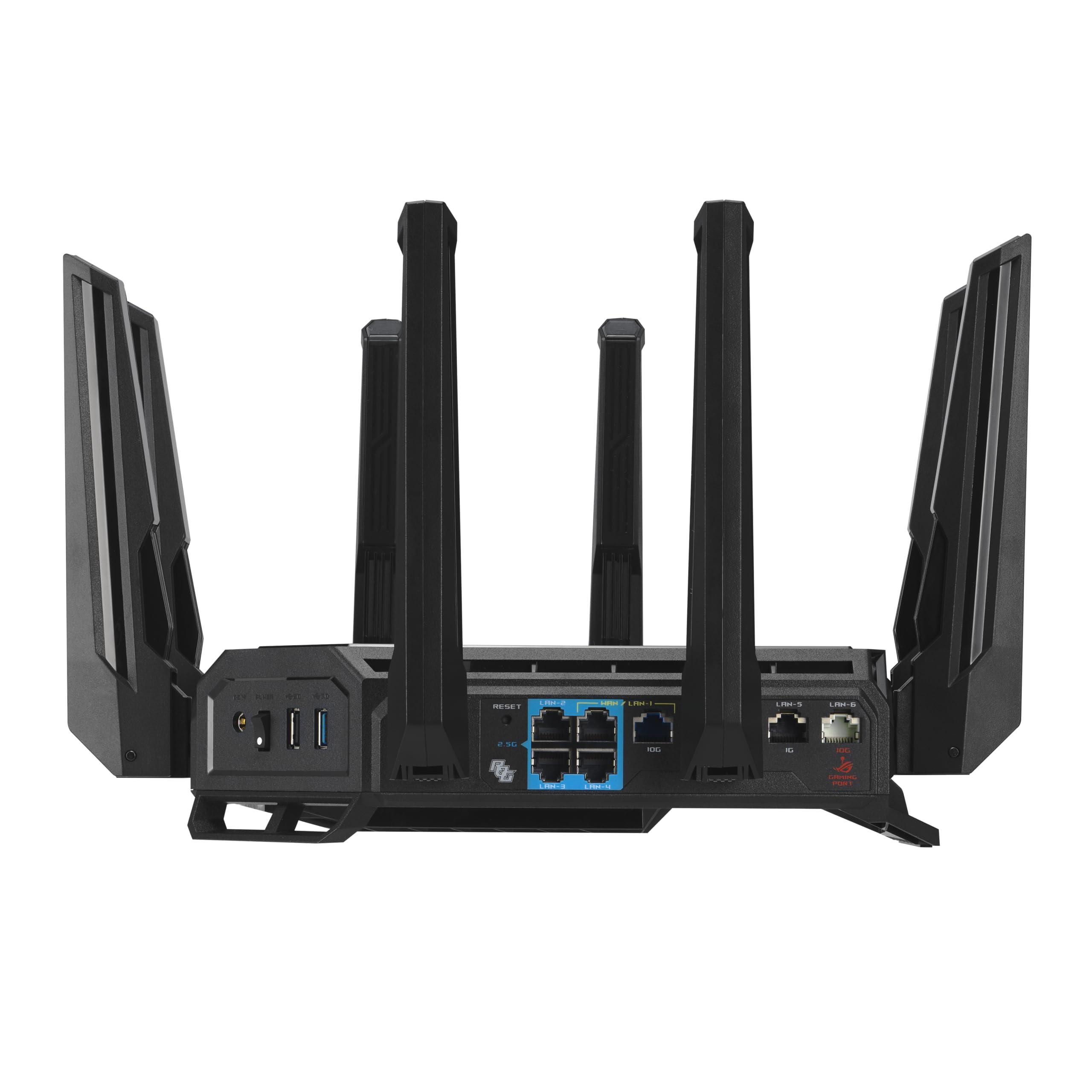 ASUS ROG Rapture GT-BE98 PRO First Quad-Band WiFi 7 Gaming Router supports 320MHz, Dual 10G Port, Triple-level Game Acceleration, Mobile Game Mode, Subscription-Free Security, AiMesh, and VPN features - Image 14