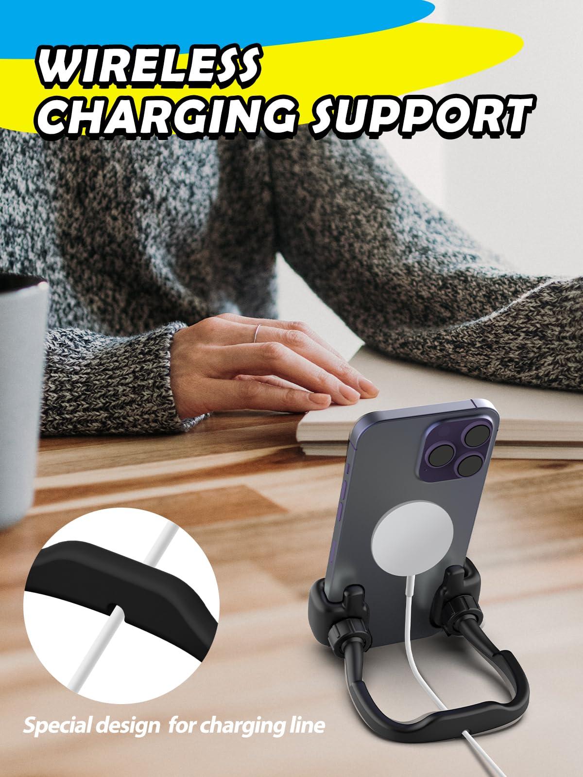 Dad Gifts for Fathers Day from Daughter Son Cell Phone Stand: 2 Pack UPGRADE Adjustable Thumbs Up Lazy Phone Holder for Desk Fun Birthday Gifts for Grandma Teens Girls Boys Adults Husband from Wife - Image 6