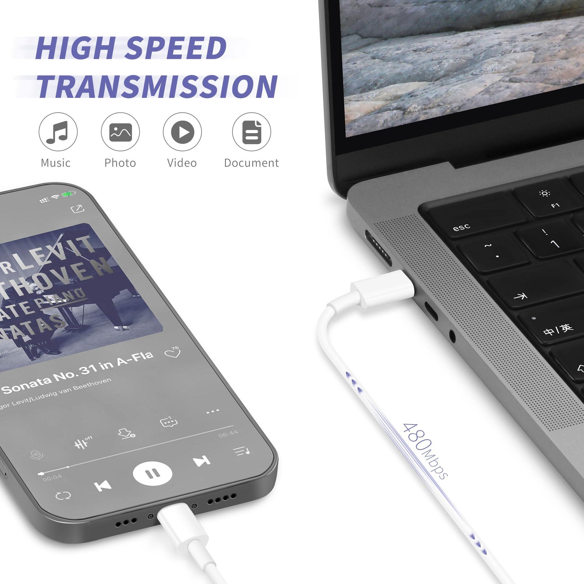 iPhone Charger Fast Charging,[Apple MFi Certified] 2Pack 20W Type C Fast Charger Block with 6FT USB C to Lightning Cable Compatible for iPhone 14/13/12/11 Pro Max/Xs Max/XR/X,iPad（White） - Image 5