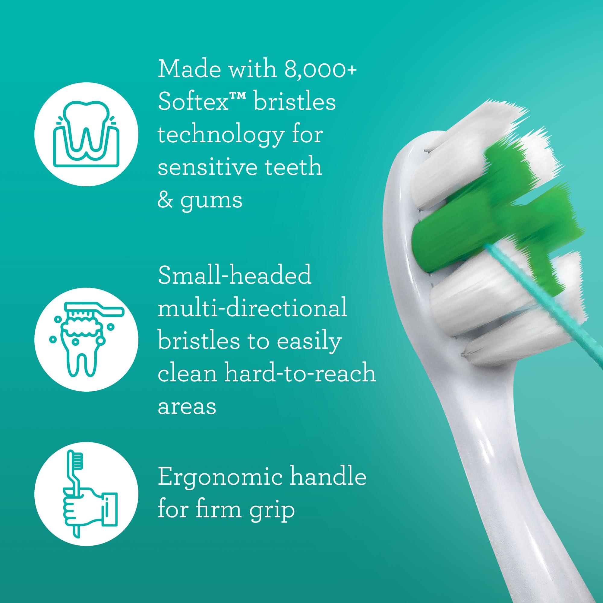 GuruNanda Butter On Gums Toothbrush, ADA Accepted, With 8000+ Ultra Soft Softex Bristles for Sensitive & Receding Gums, Perfect for Whiter Teeth, 6 Ct - Image 3