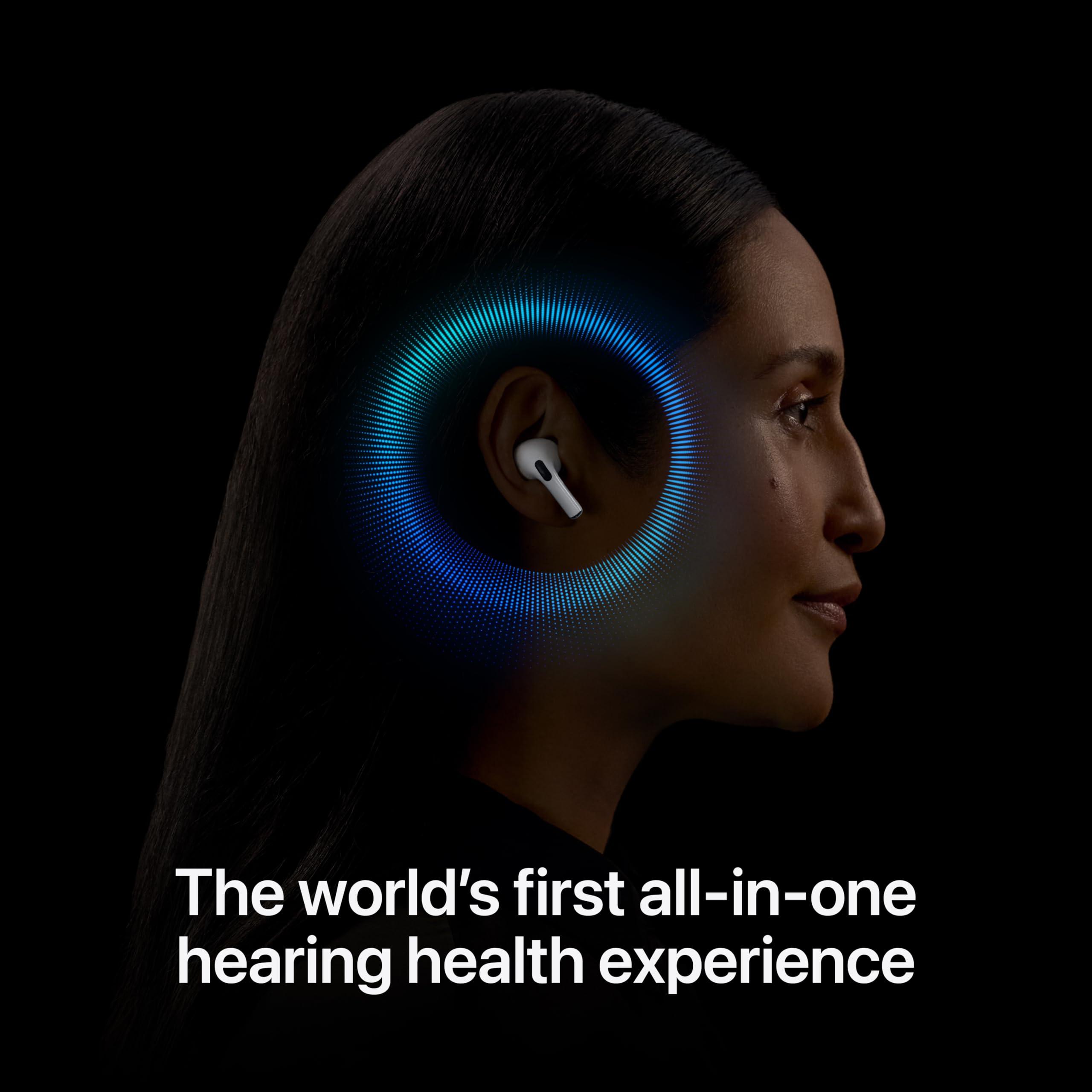 Apple AirPods Pro 2 Wireless Earbuds, Active Noise Cancellation, Hearing Aid Feature, Bluetooth Headphones, Transparency, Personalized Spatial Audio, High-Fidelity Sound, H2 Chip, USB-C Charging - Image 4