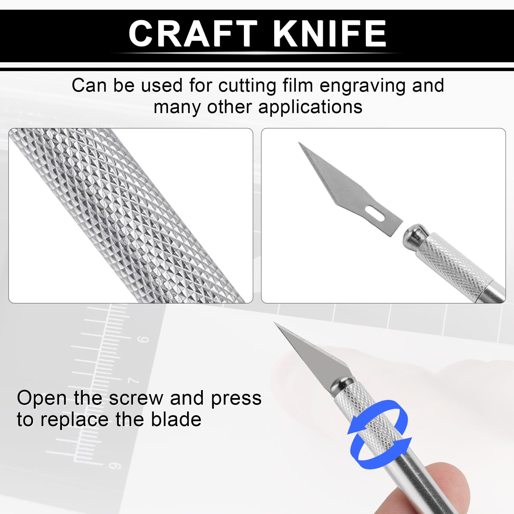 SINGARO Car Window Film Kit, 5PCS Car Glass Protective Window Tinting Privacy Film Tools, Vinyl Wrap Tools with Felt Squeegees, Detachable Knife, Extra Blades, Film Cutter - Image 3
