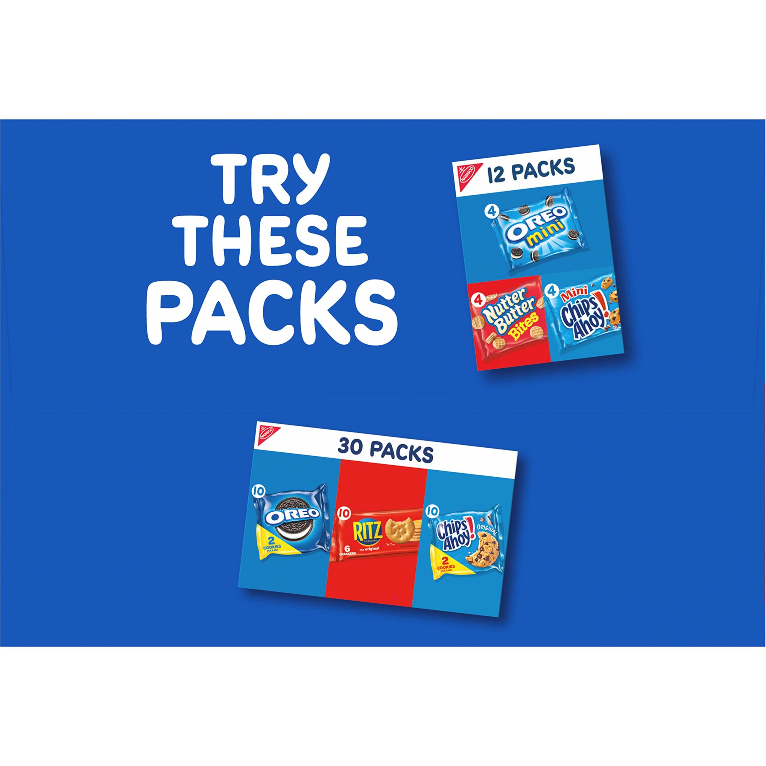 Nabisco Team Favorites Variety Pack, OREO Mini, CHIPS AHOY! Mini, Teddy Grahams Honey & Barnum's Animal Crackers, 30 Snack Packs - Image 16